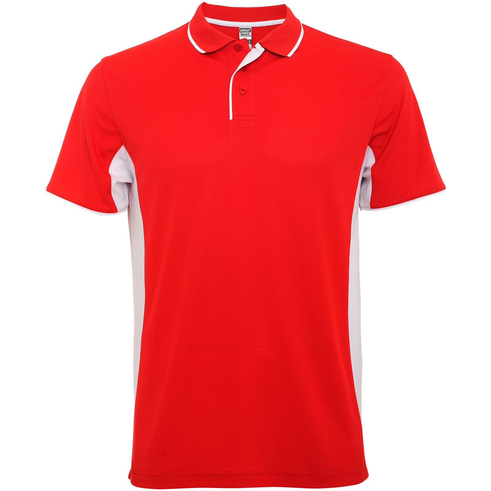 Montmelo 150 g/m² Sport Poloshirt Unisex – Rot Weiss – 3XL