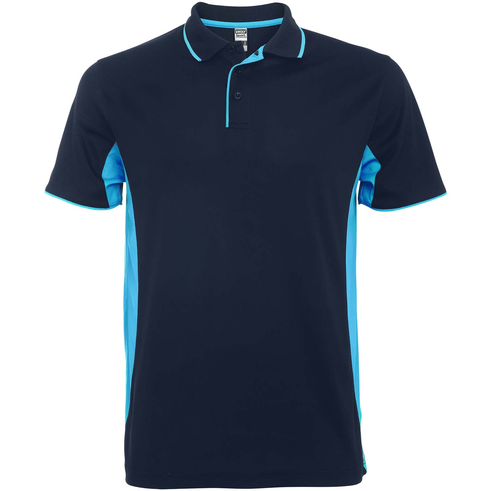 Montmelo 150 g/m² Sport Poloshirt Unisex – Marineblau Himmelblau – 3XL