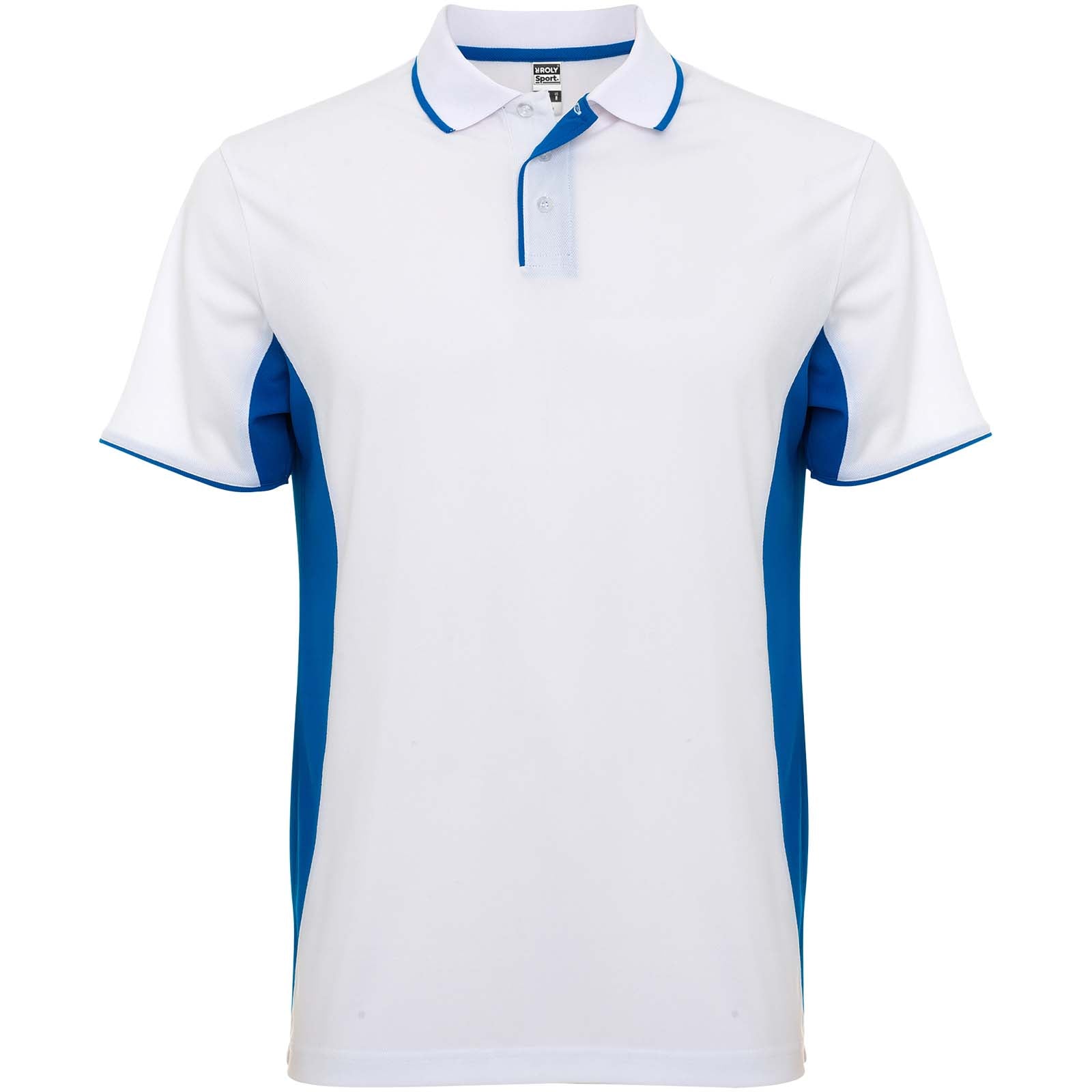 Montmelo 150 g/m² Sport Poloshirt Unisex – Weiss Royalblau – 3XL