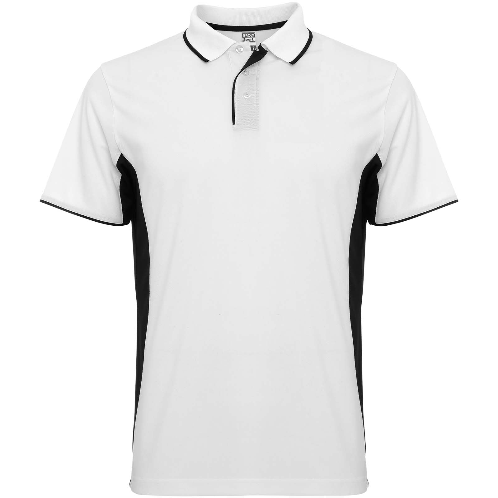 Montmelo 150 g/m² Sport Poloshirt Unisex – Weiss Schwarz – 3XL