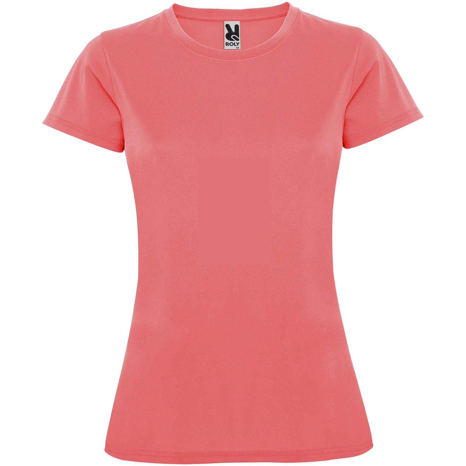 Montecarlo 150 g/m² Sport T-Shirt für Damen – Fluorkoralle – 2XL