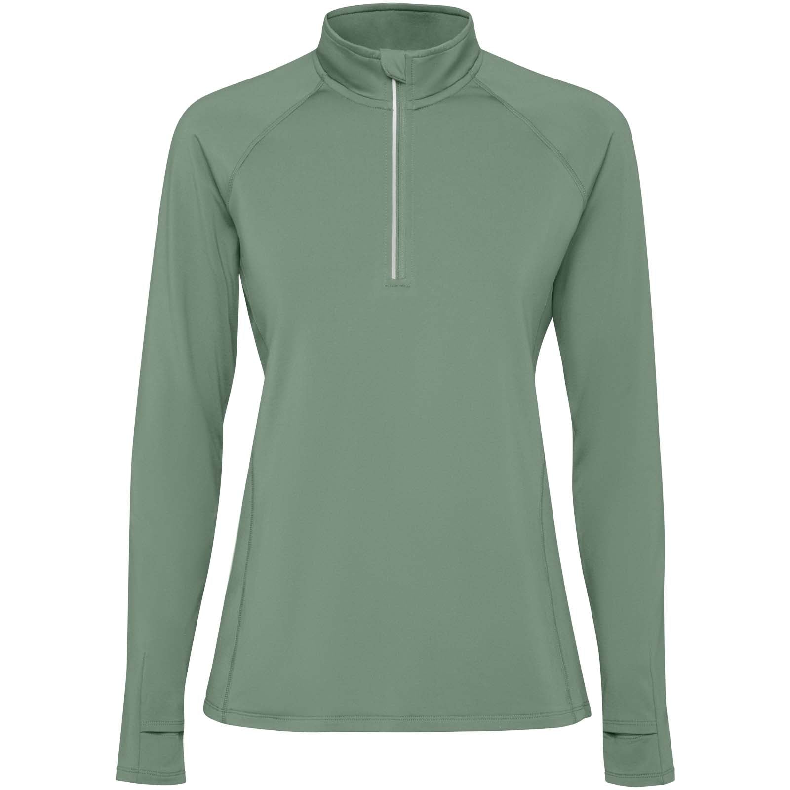 Estambul 200 g/m² Half-Zip Sweatshirt für Damen – Lorbeergrün – 2XL