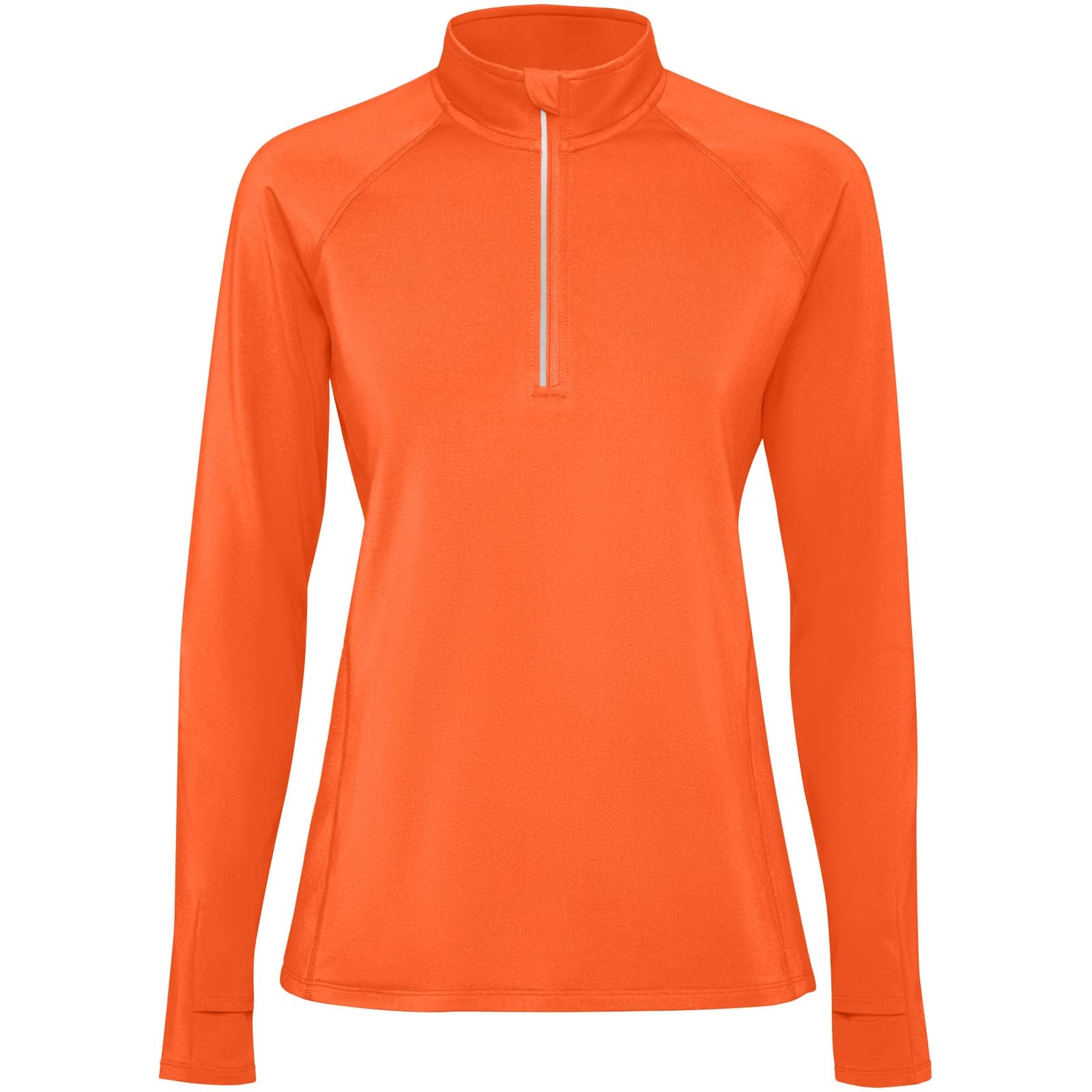 Estambul 200 g/m² Half-Zip Sweatshirt für Damen – Feuerorange – 2XL