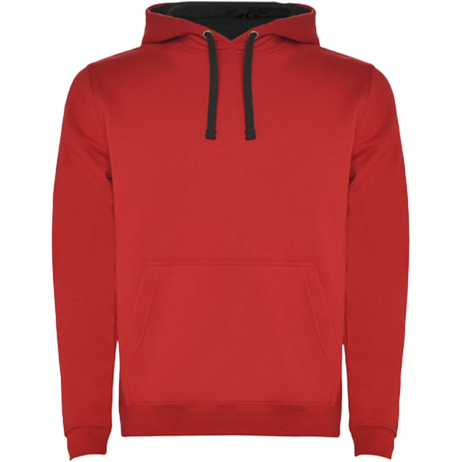 Urban 280 g/m² Kapuzenpullover für Herren – Rot Schwarz – 3XL