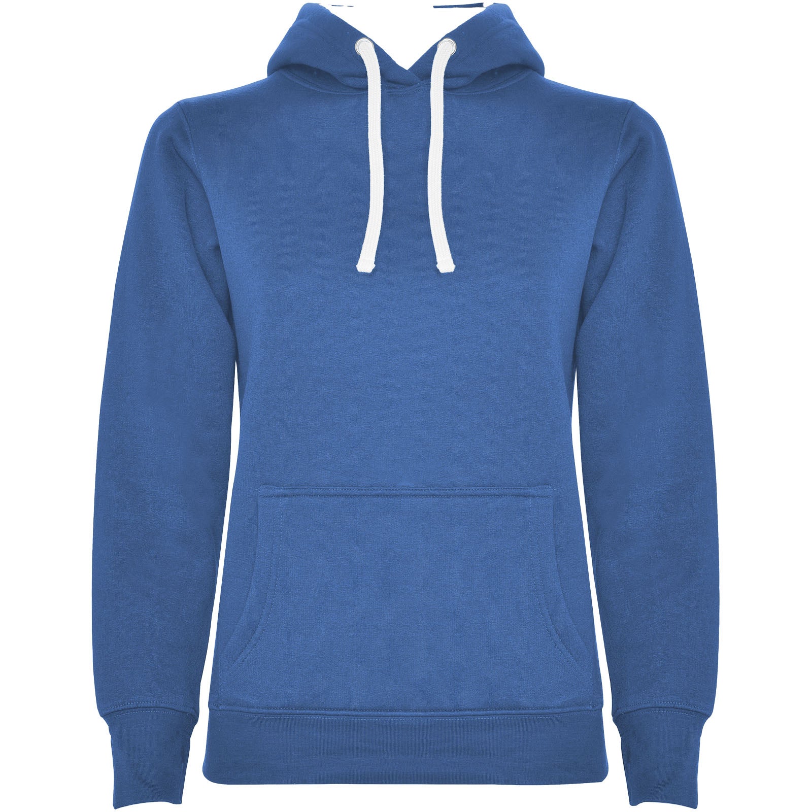 Urban 280 g/m² Kapuzenpullover für Damen – Royalblau Weiss – 2XL