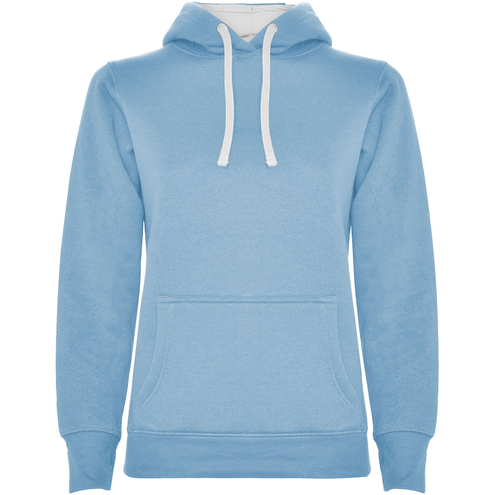Urban 280 g/m² Kapuzenpullover für Damen – Himmelblau Weiss – 2XL
