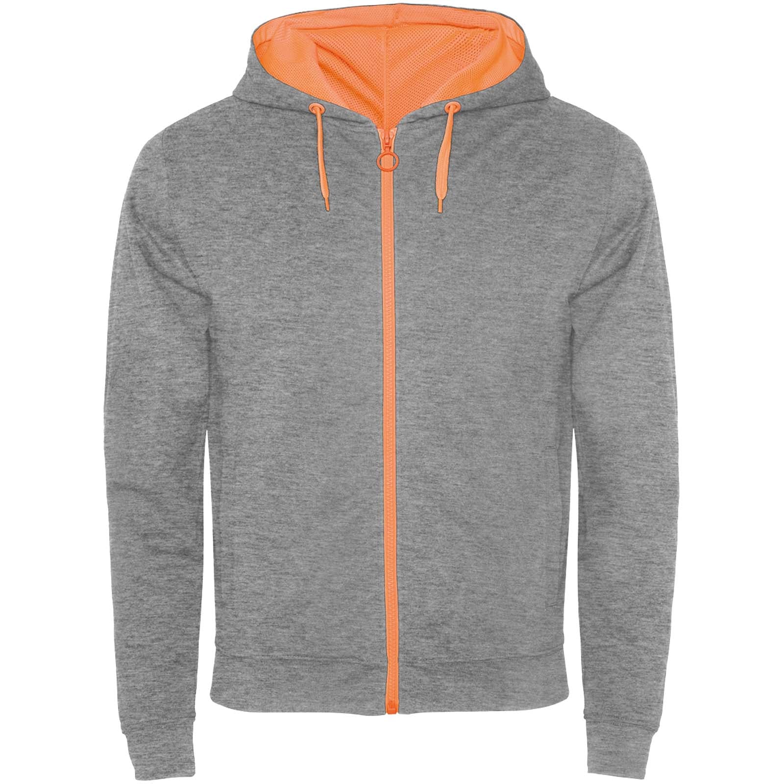 Fuji Kaputzensweatjacke Unisex – Heather Grau – 2XL