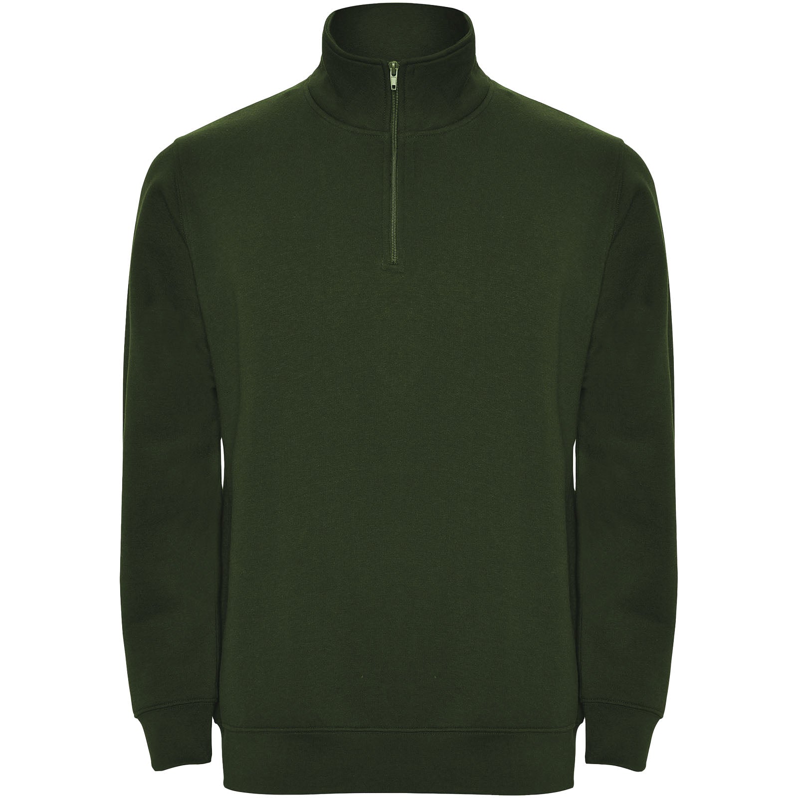 Aneto 280 g/m² Pullover mit Viertelreißverschluss – Dunkelgrün – 3XL