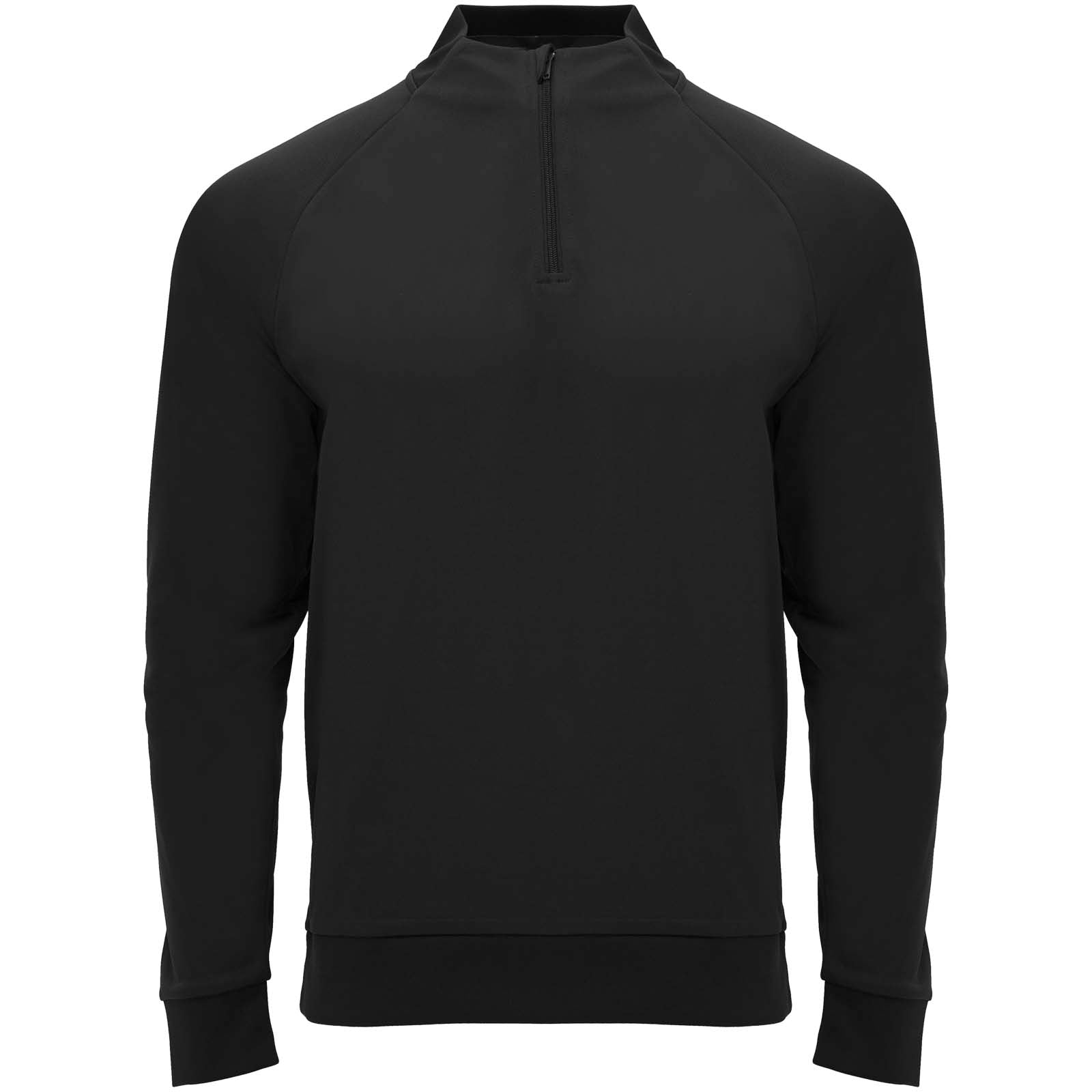 Epiro 200 g/m² Half-Zip Sweatshirt Unisex – Schwarz – 2XL