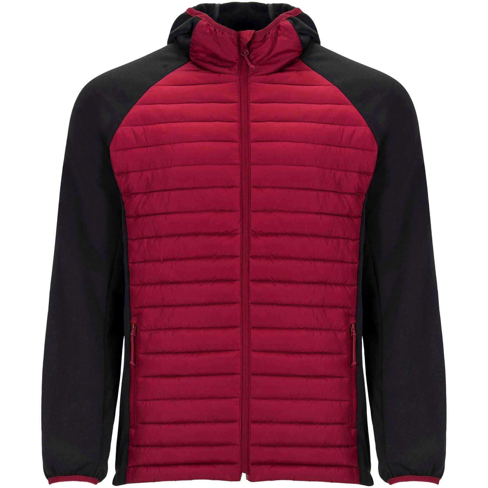 Minsk Hybrid Thermojacke Unisex – Rot Schwarz – 3XL