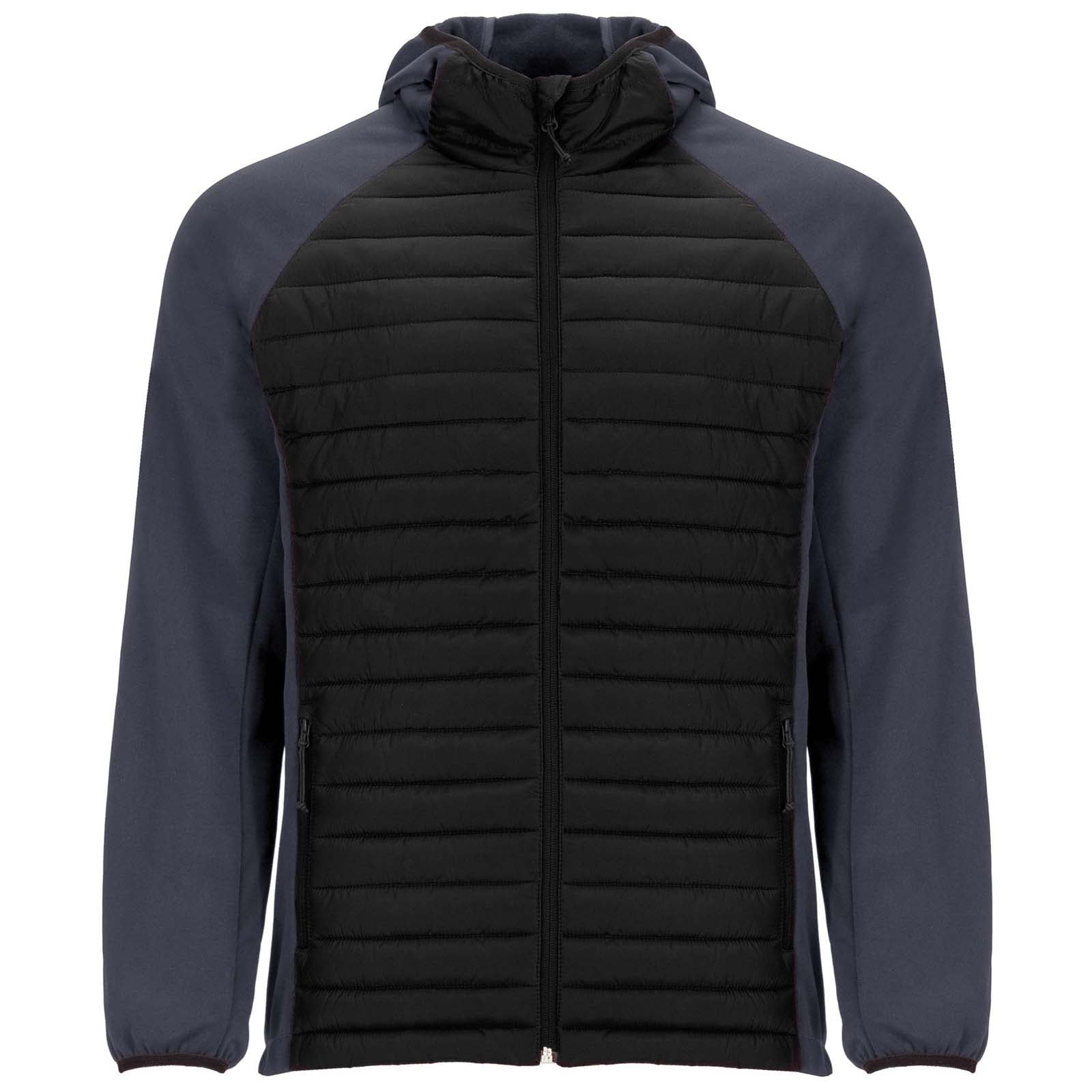 Minsk Hybrid Thermojacke Unisex – Schwarz Blei – 3XL