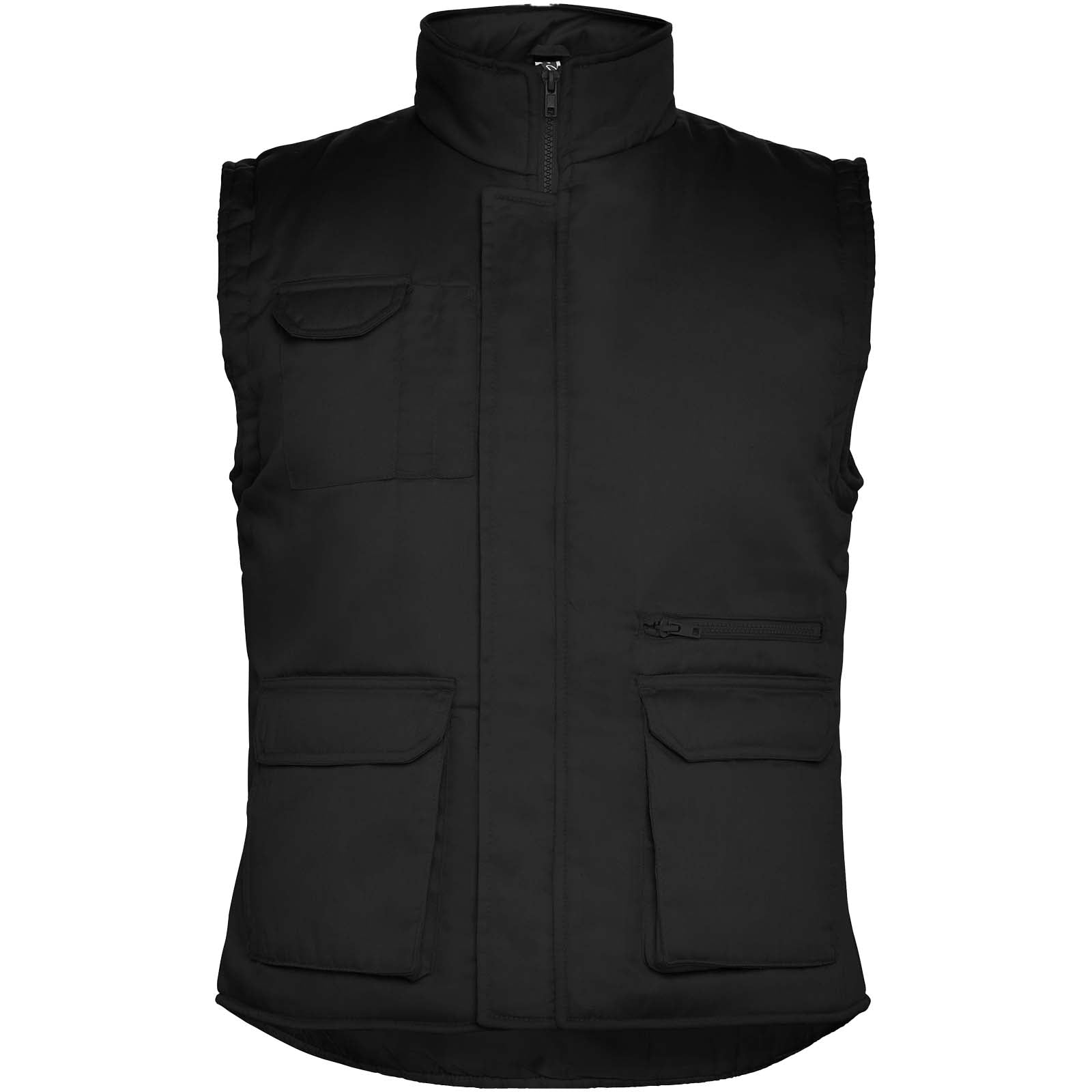 Almanzor Vielseitige Thermo Arbeitsweste mit hohem Kragen – Schwarz – 3XL