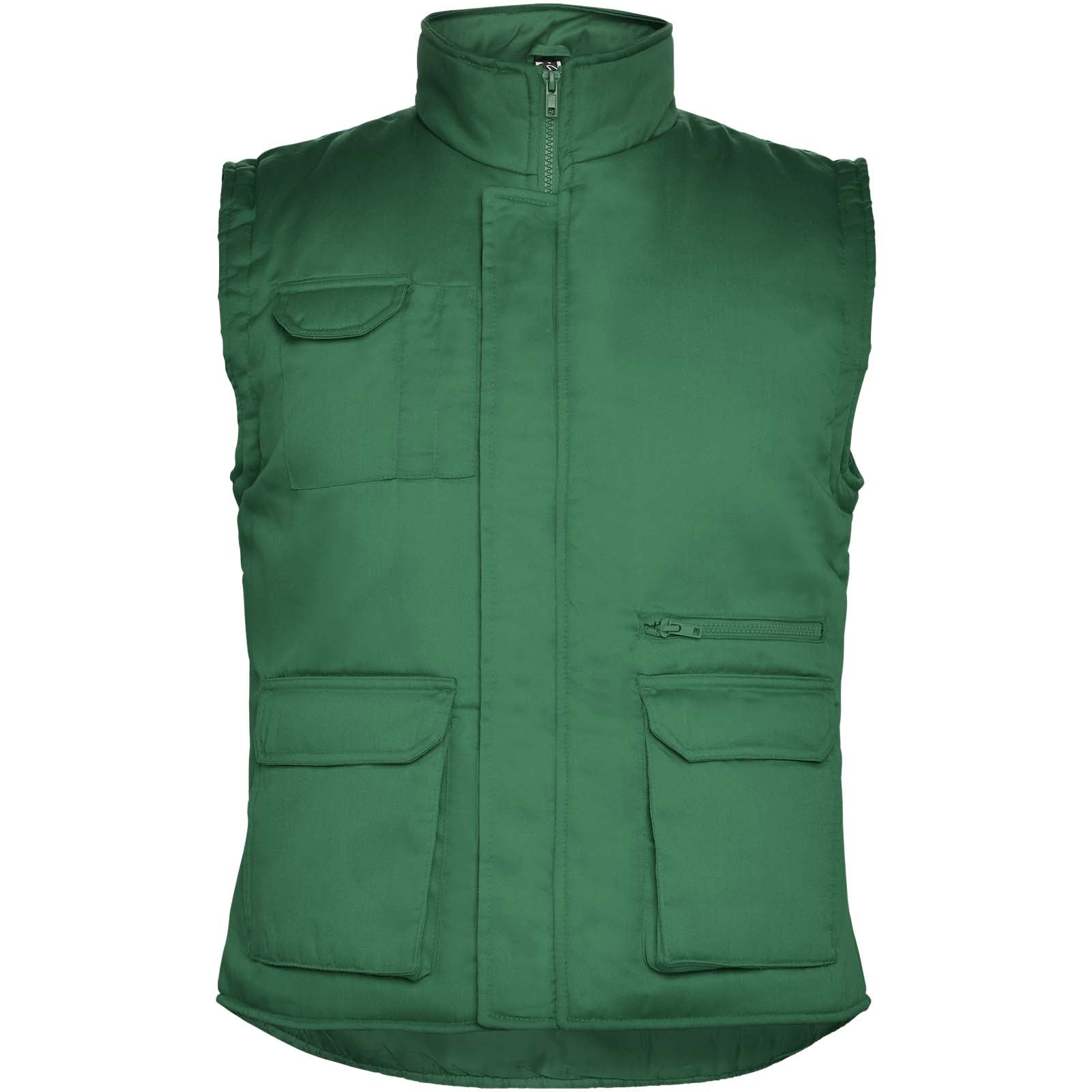 Almanzor Vielseitige Thermo Arbeitsweste mit hohem Kragen – Dunkelgrün – 3XL