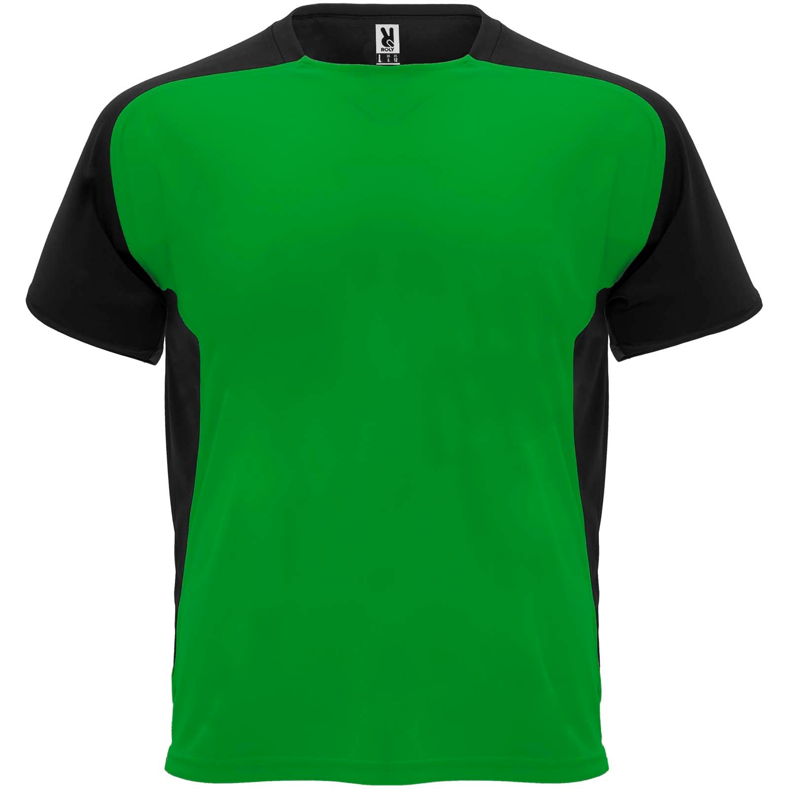 Bugatti T-Shirt Unisex aus recyceltem Material – Farngrün Schwarz – 2XL