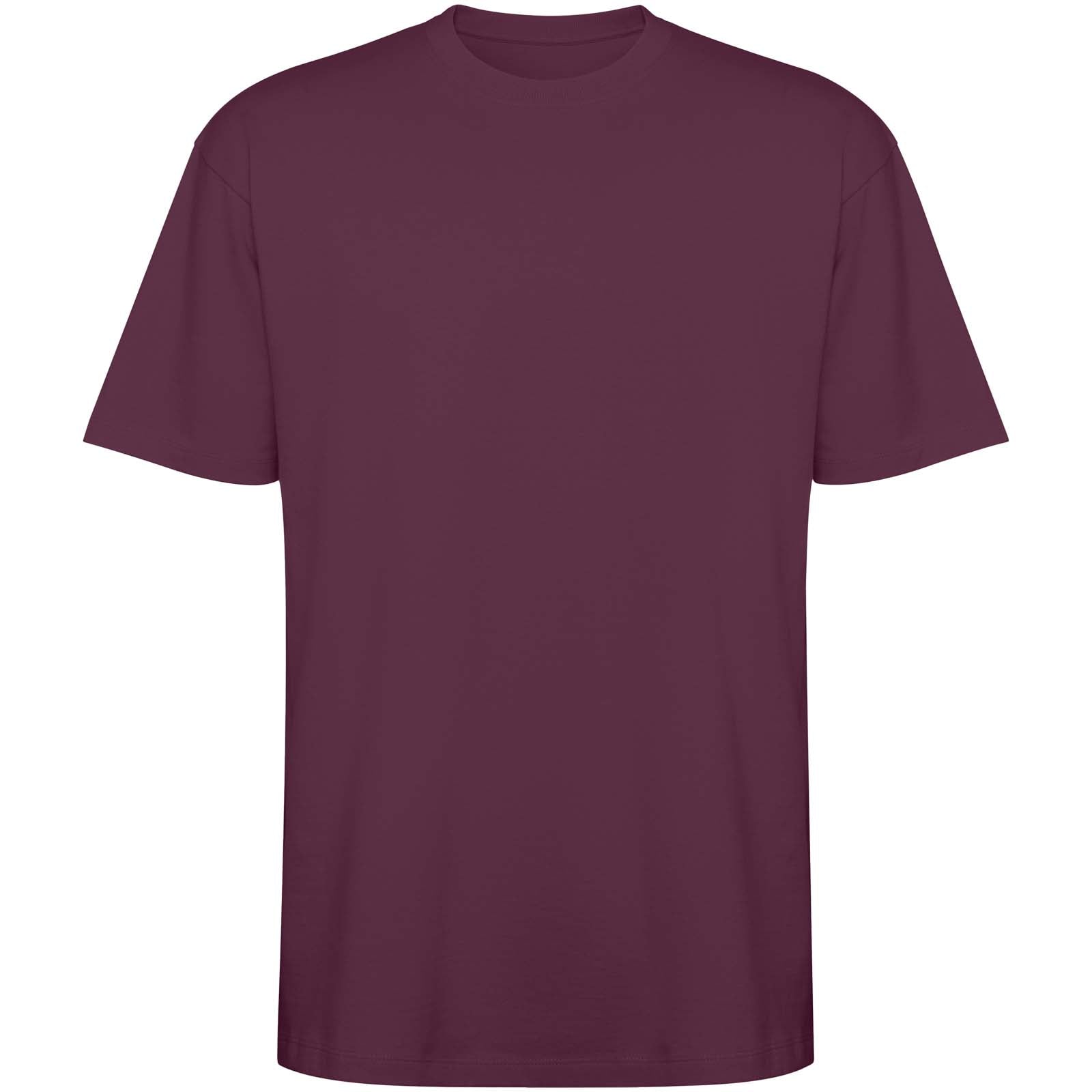 Bull 210 g/m² Oversize T-Shirt Unisex – Pflaumenrot – S