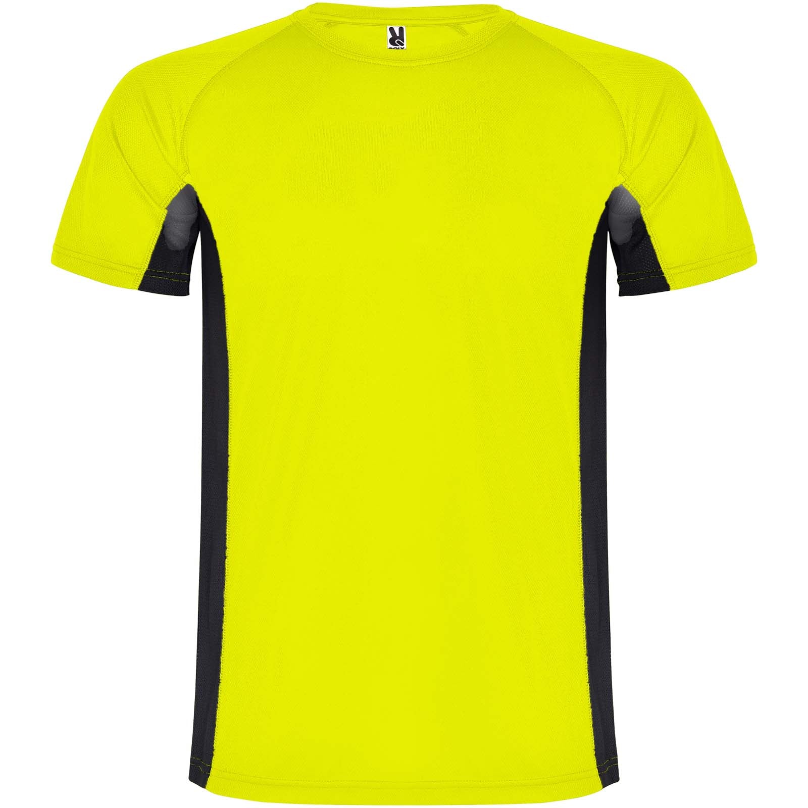 Shanghai 140 g/m² Sport T-Shirt für Herren – Fluorgelb Schwarz – 2XL