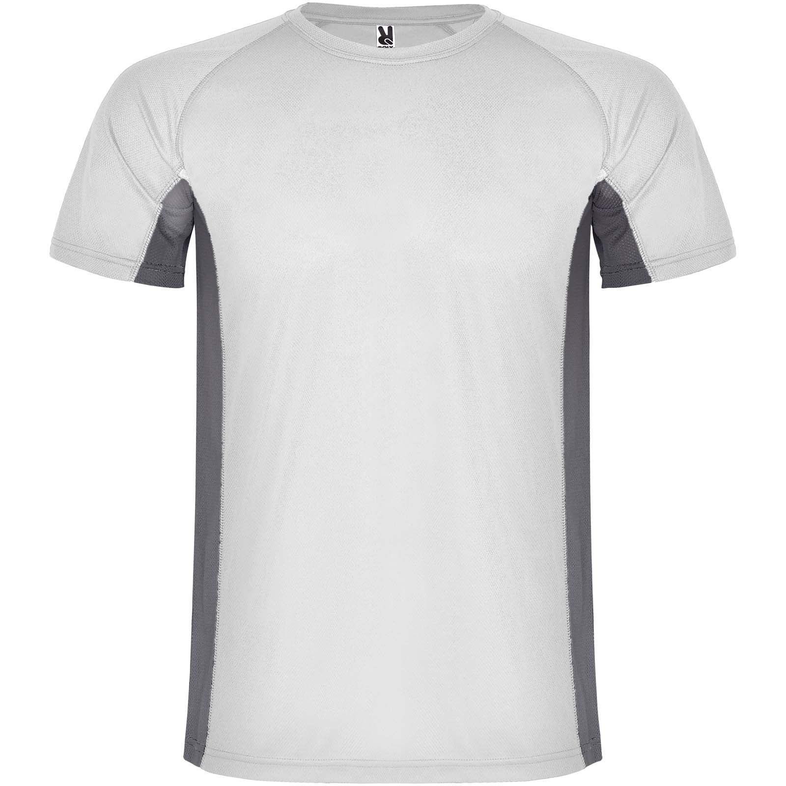 Shanghai 140 g/m² Sport T-Shirt für Herren – Weiss Dunkelblei – 2XL