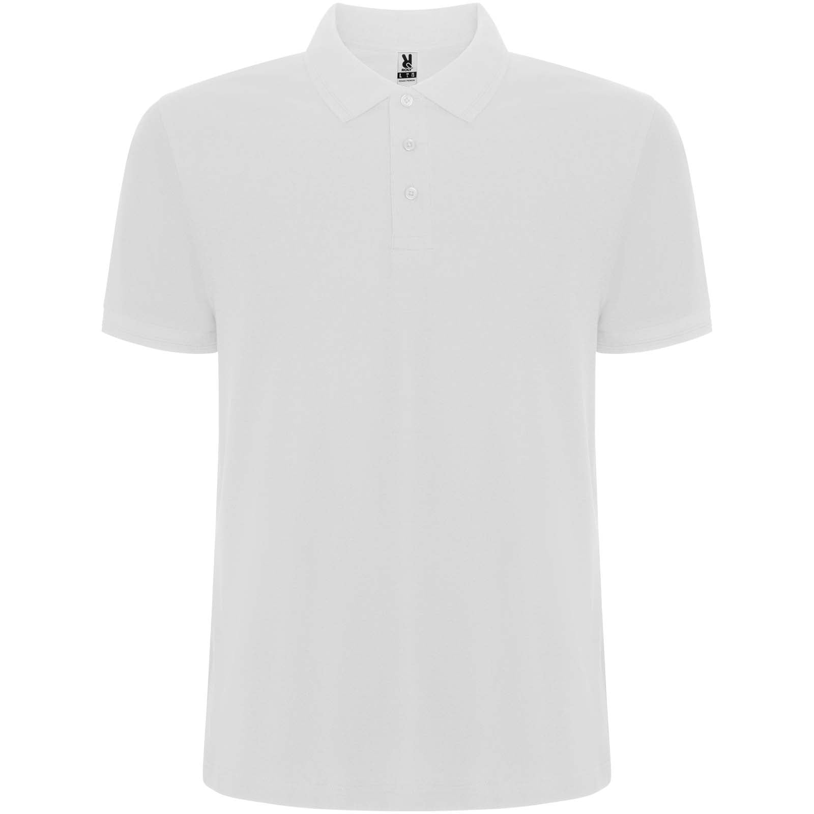 Pegaso 220 g/m² Premium Poloshirt für Herren – Weiss – 5XL