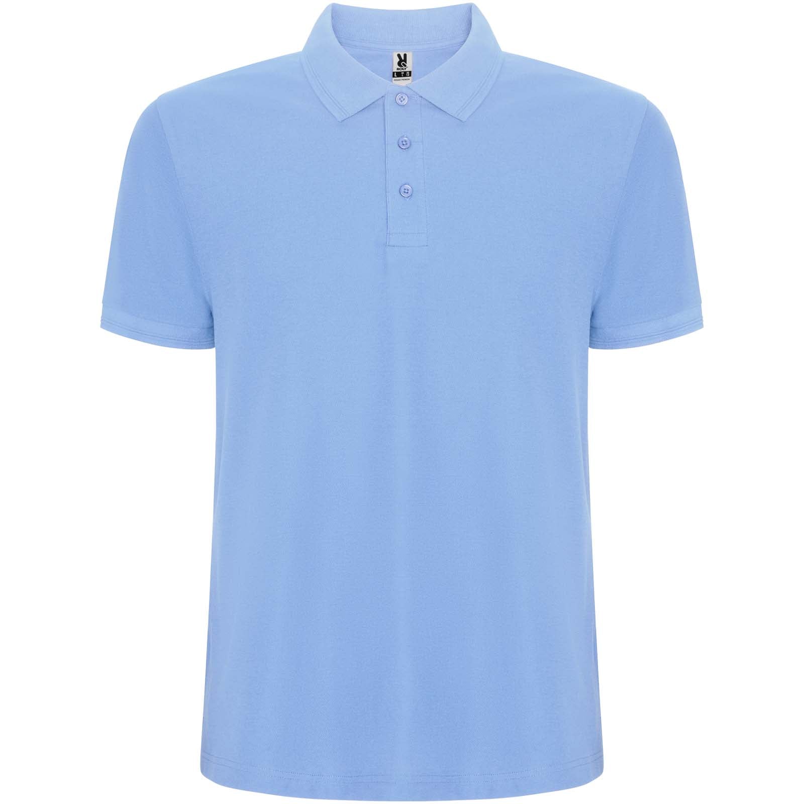 Pegaso 220 g/m² Premium Poloshirt für Herren – Himmelblau – 4XL