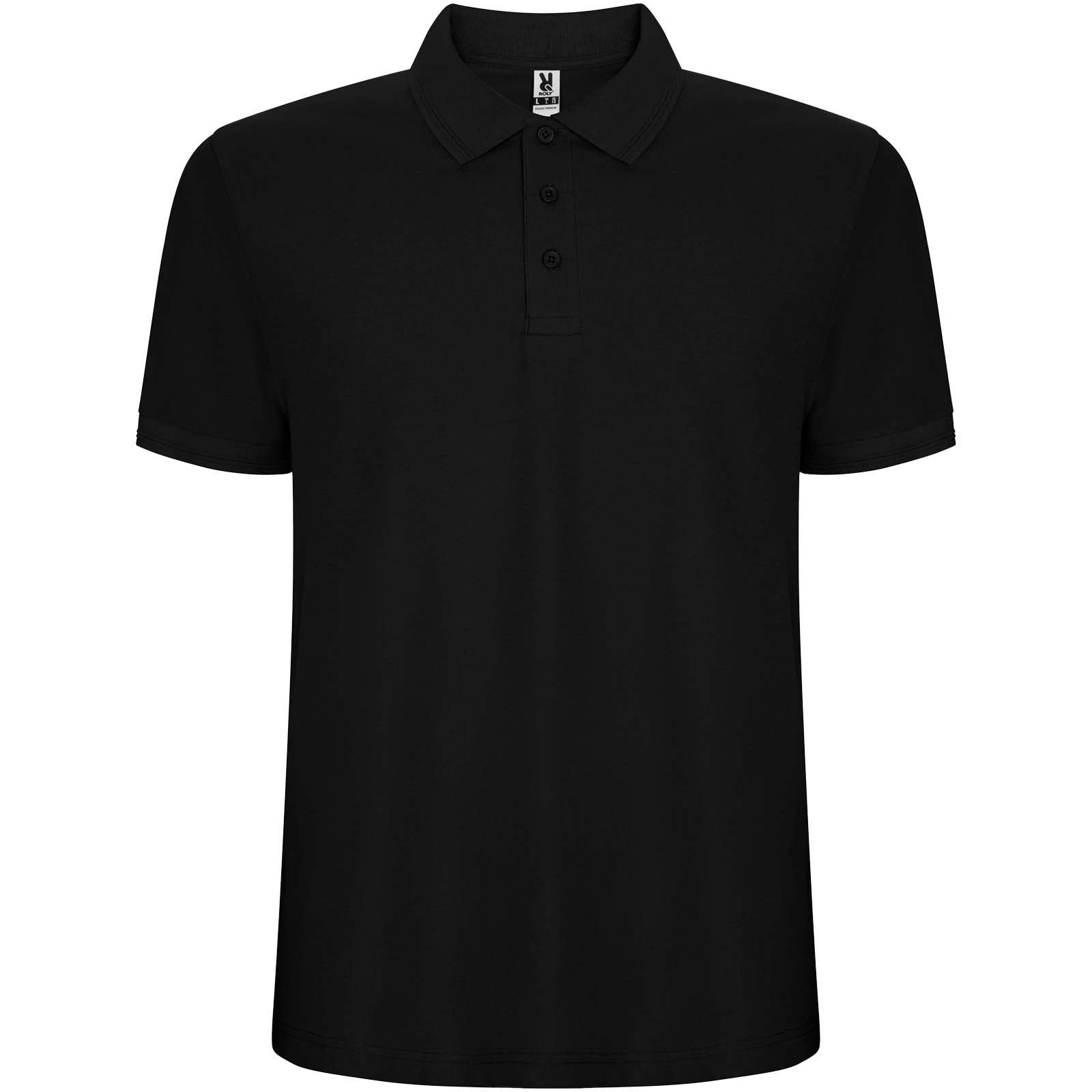 Pegaso 220 g/m² Premium Poloshirt für Herren – Schwarz – 5XL