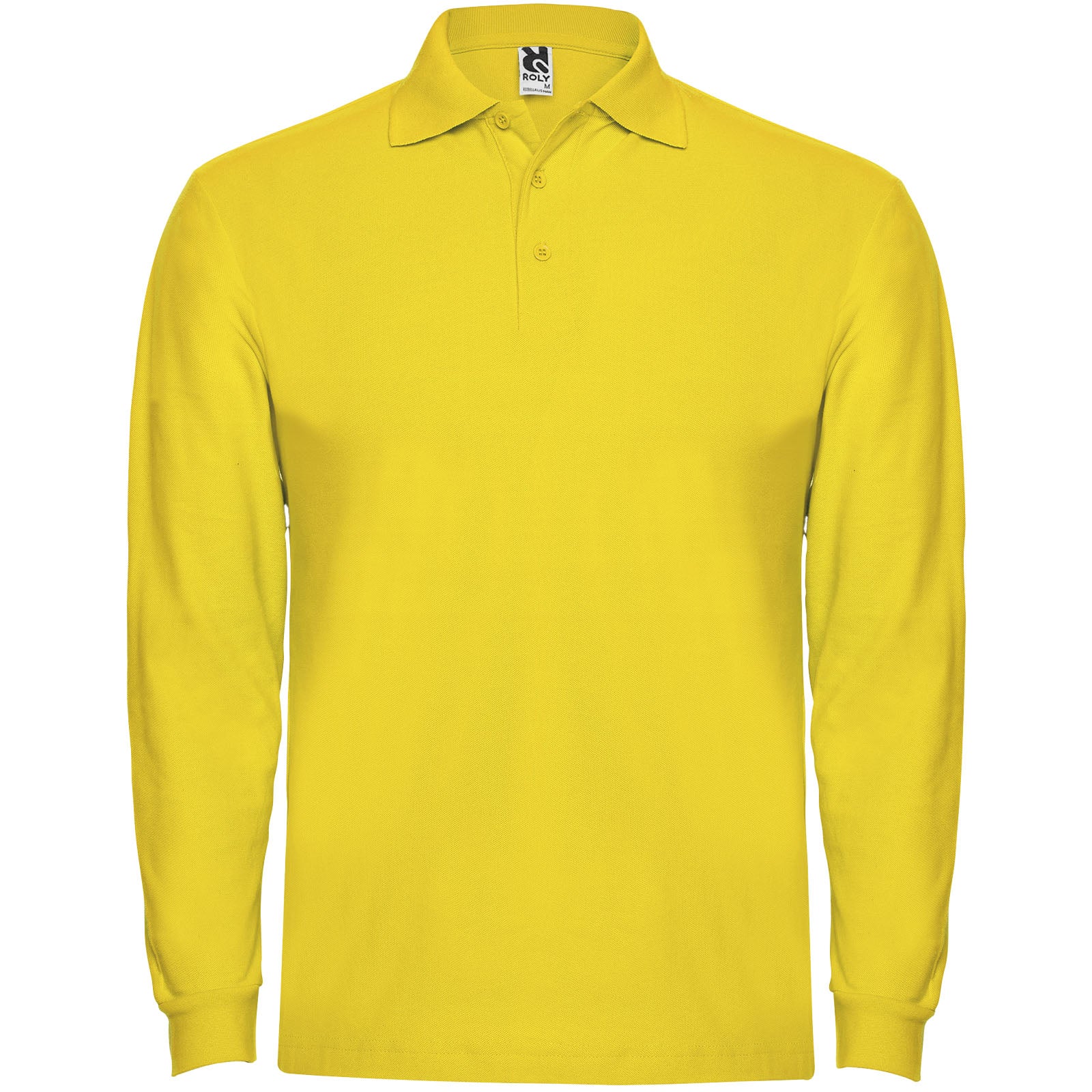 Estrella 220 g/m² Langarm Poloshirt für Herren – Gelb – 3XL