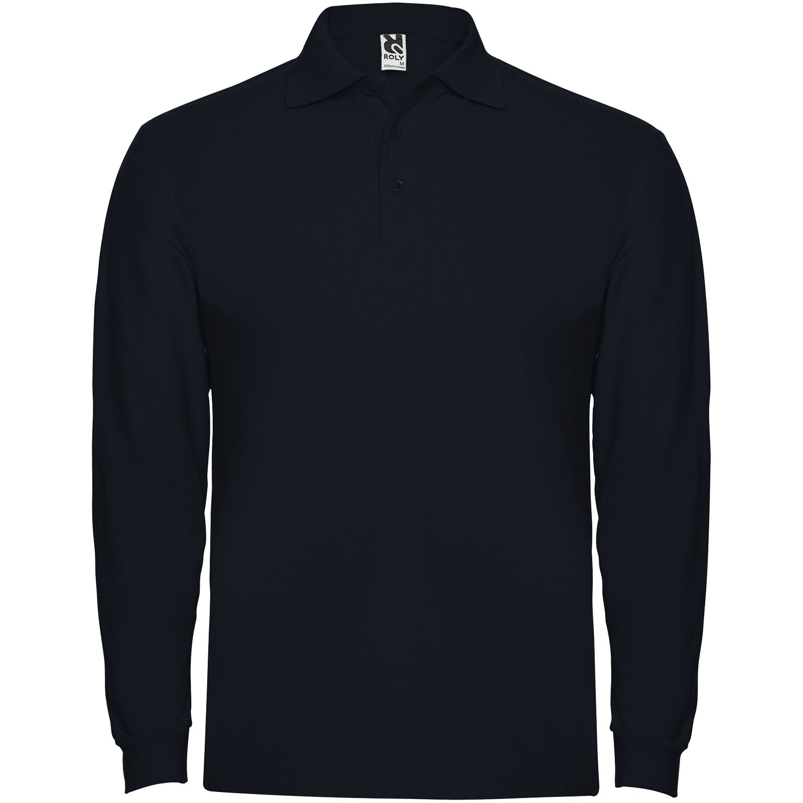 Estrella 220 g/m² Langarm Poloshirt für Herren – Marineblau – 3XL