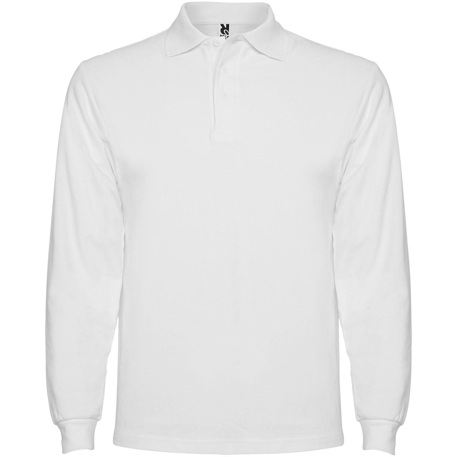 Estrella 220 g/m² Langarm Poloshirt für Herren – Weiss – 3XL
