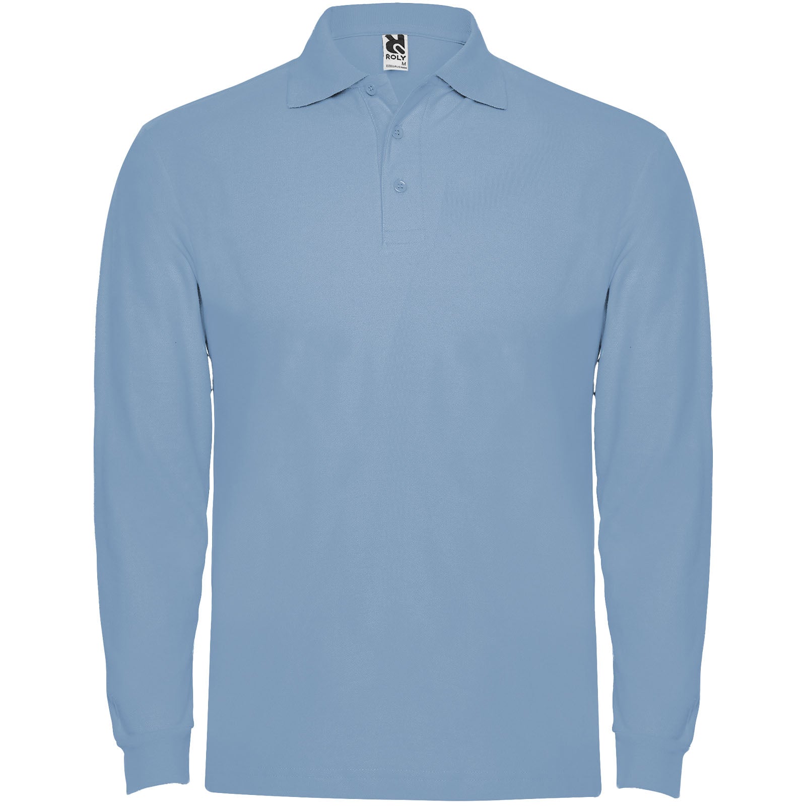 Estrella 220 g/m² Langarm Poloshirt für Herren – Himmelblau – 3XL