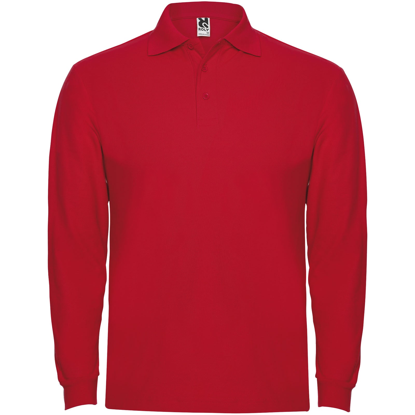 Estrella 220 g/m² Langarm Poloshirt für Herren – Rot – 3XL