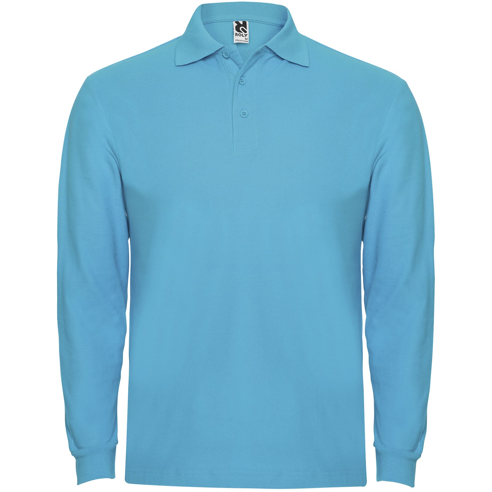 Estrella 220 g/m² Langarm Poloshirt für Herren – Türkis – 3XL