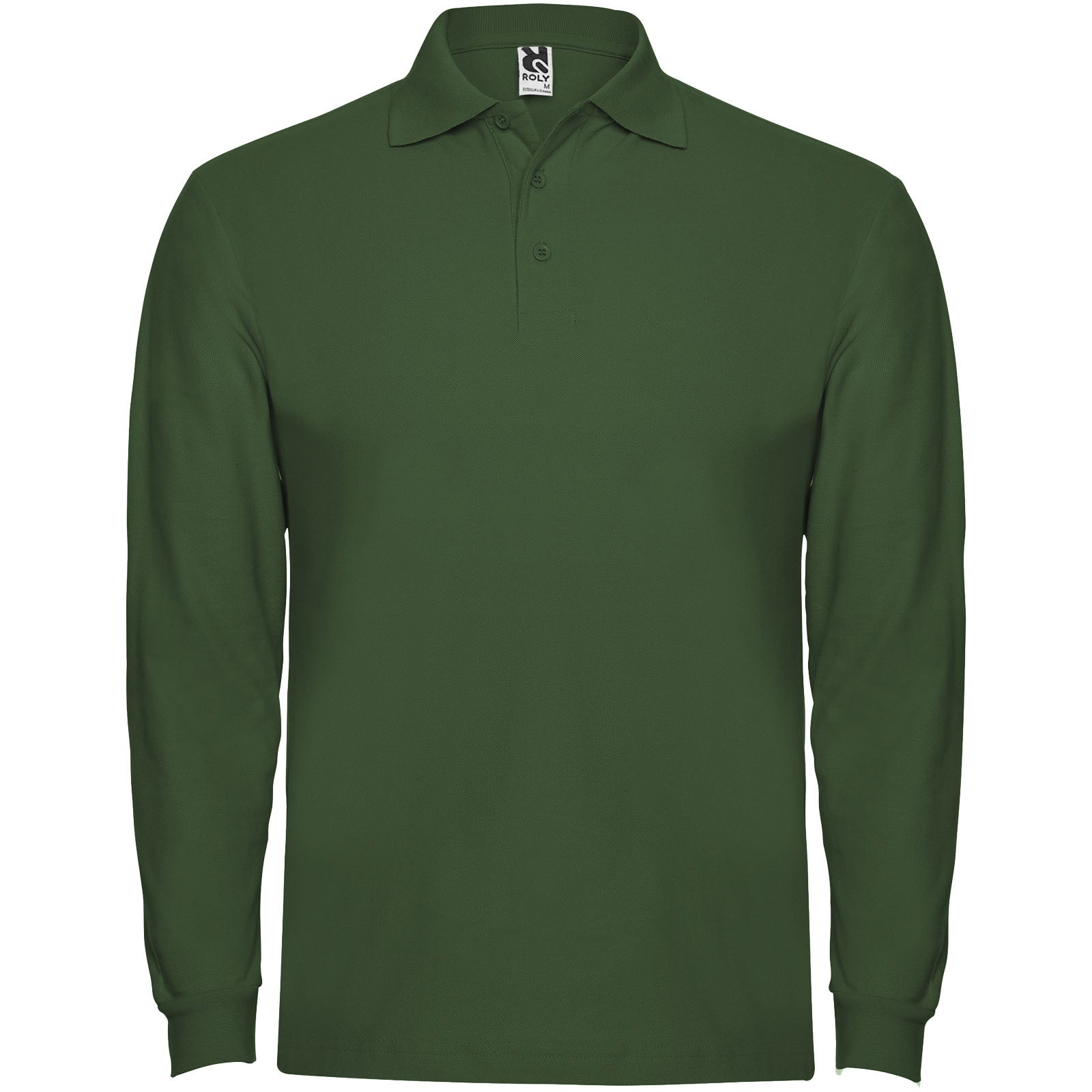 Estrella 220 g/m² Langarm Poloshirt für Herren – Dunkelgrün – 3XL