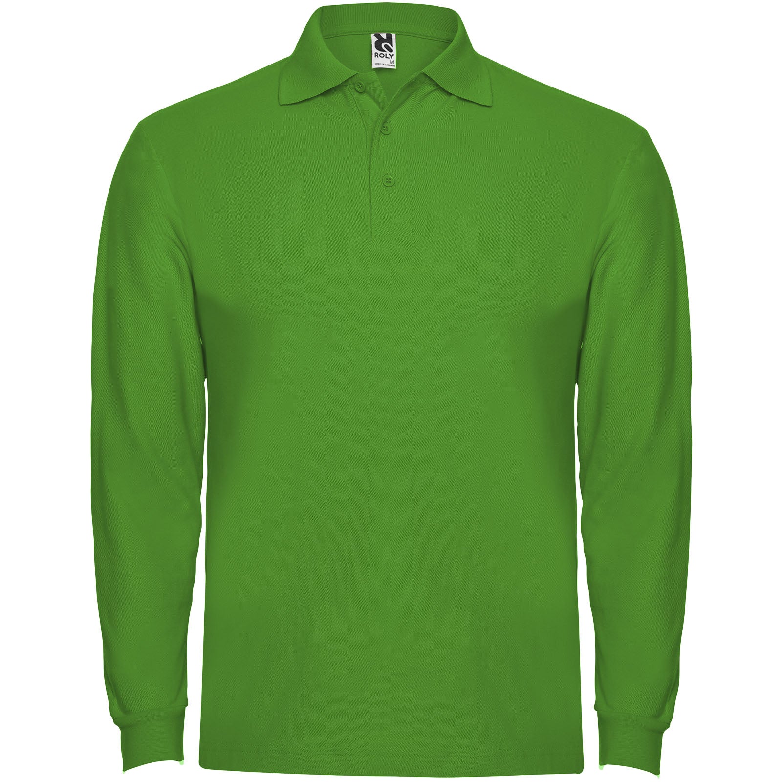Estrella 220 g/m² Langarm Poloshirt für Herren – Grasgrün – 3XL