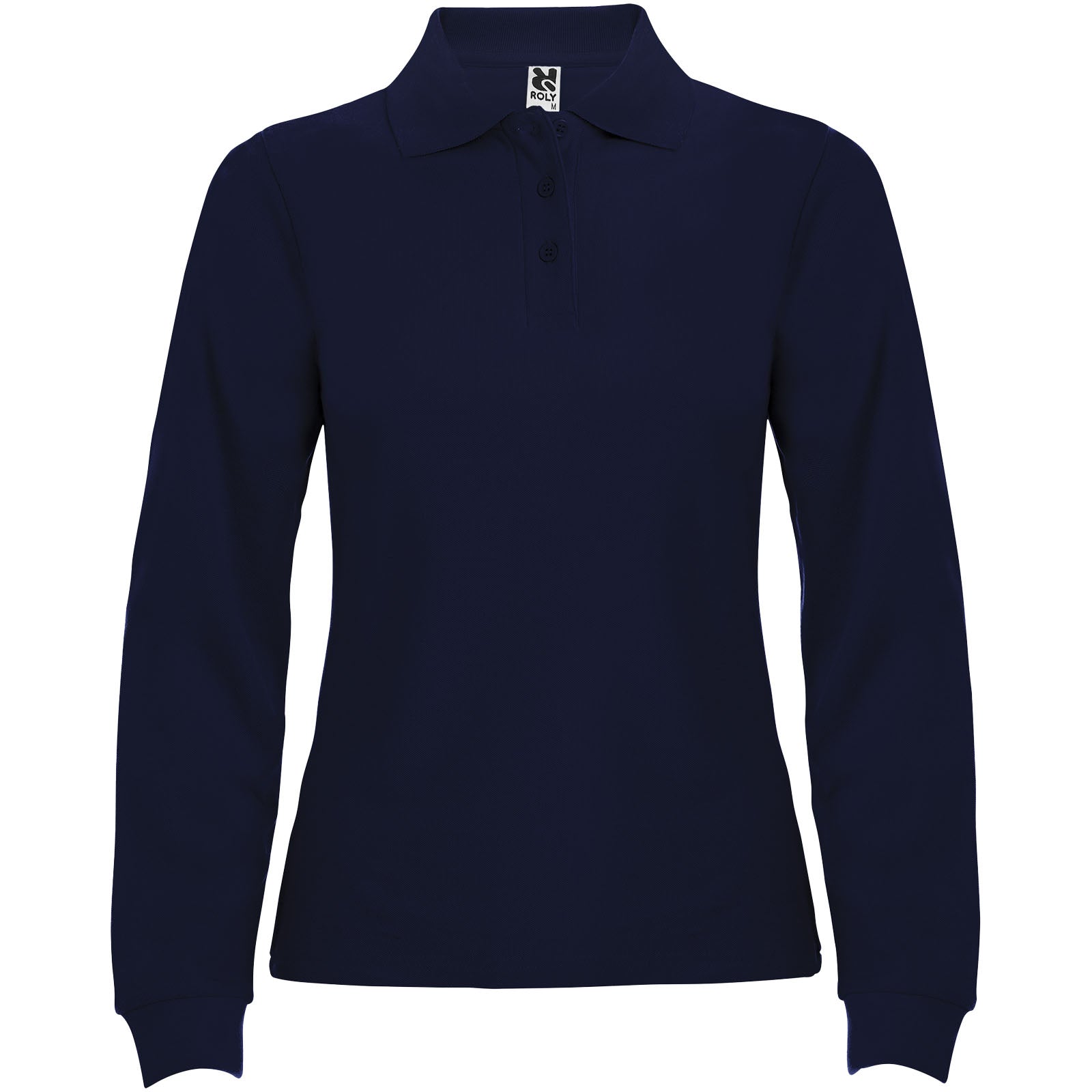 Estrella 220 g/m² Langarm Poloshirt für Damen – Marineblau – 3XL