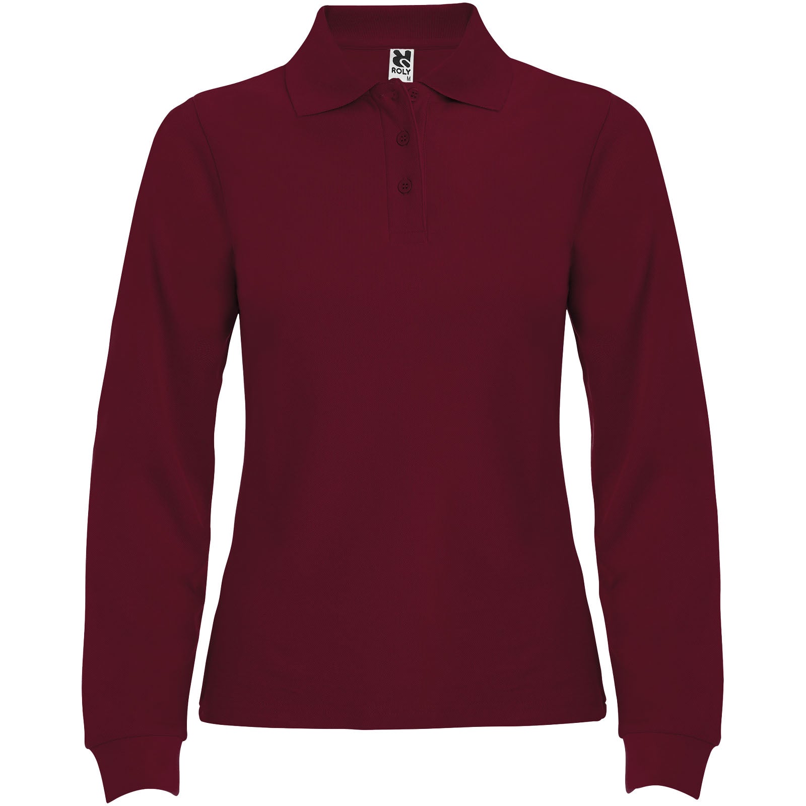 Estrella 220 g/m² Langarm Poloshirt für Damen – Granatrot – 3XL