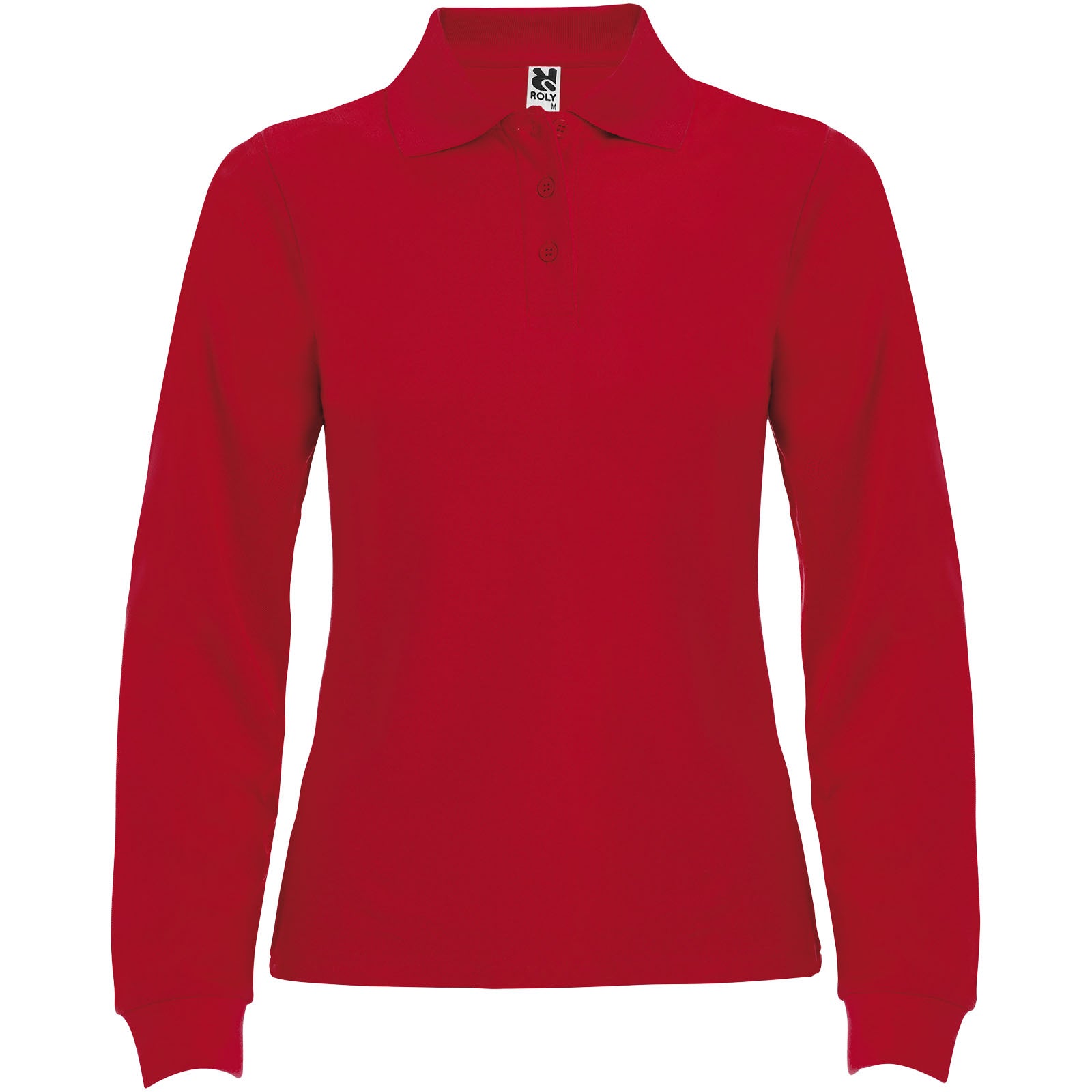 Estrella 220 g/m² Langarm Poloshirt für Damen – Rot – 3XL