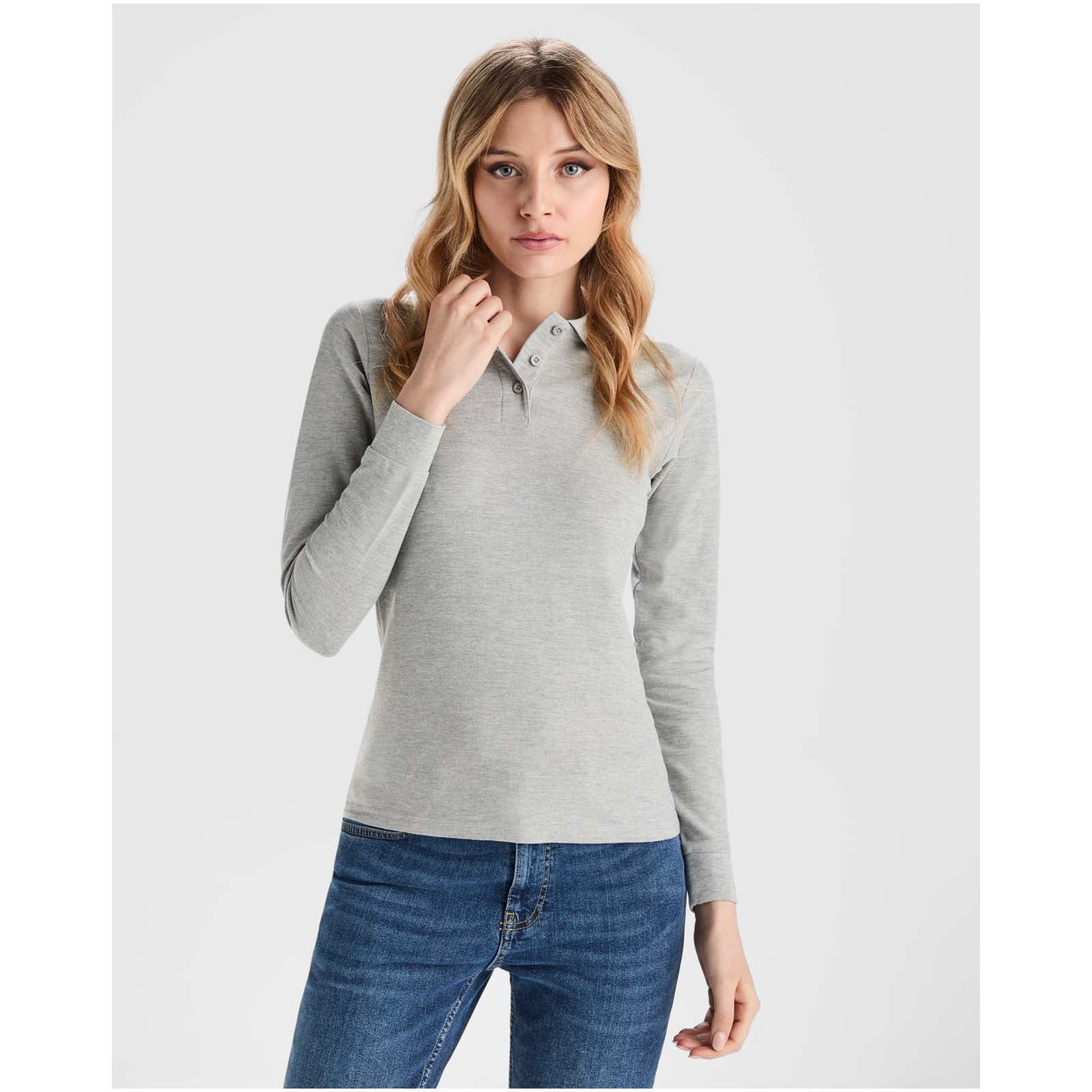 Estrella 220 g/m² Langarm Poloshirt für Damen