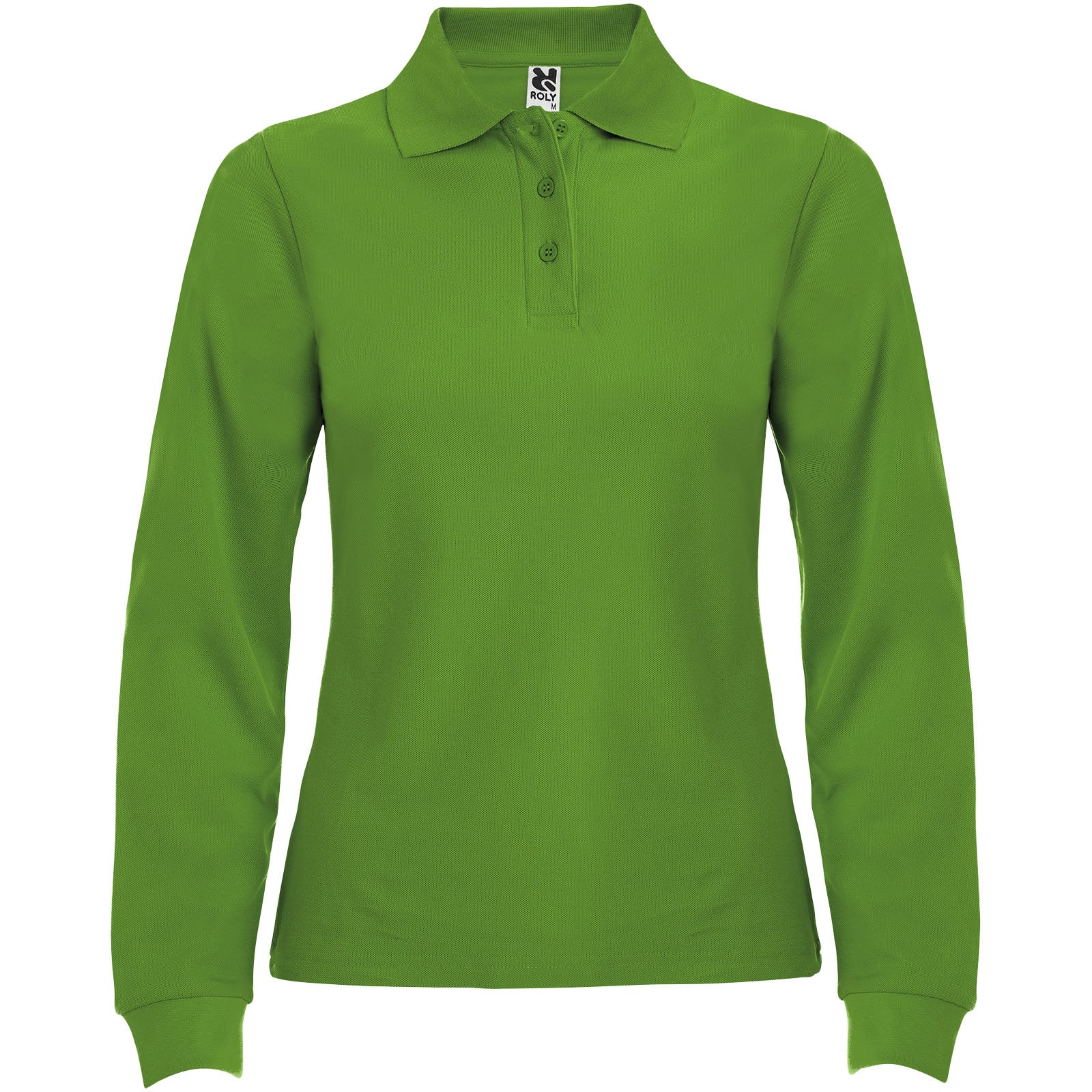 Estrella 220 g/m² Langarm Poloshirt für Damen – Grasgrün – 3XL