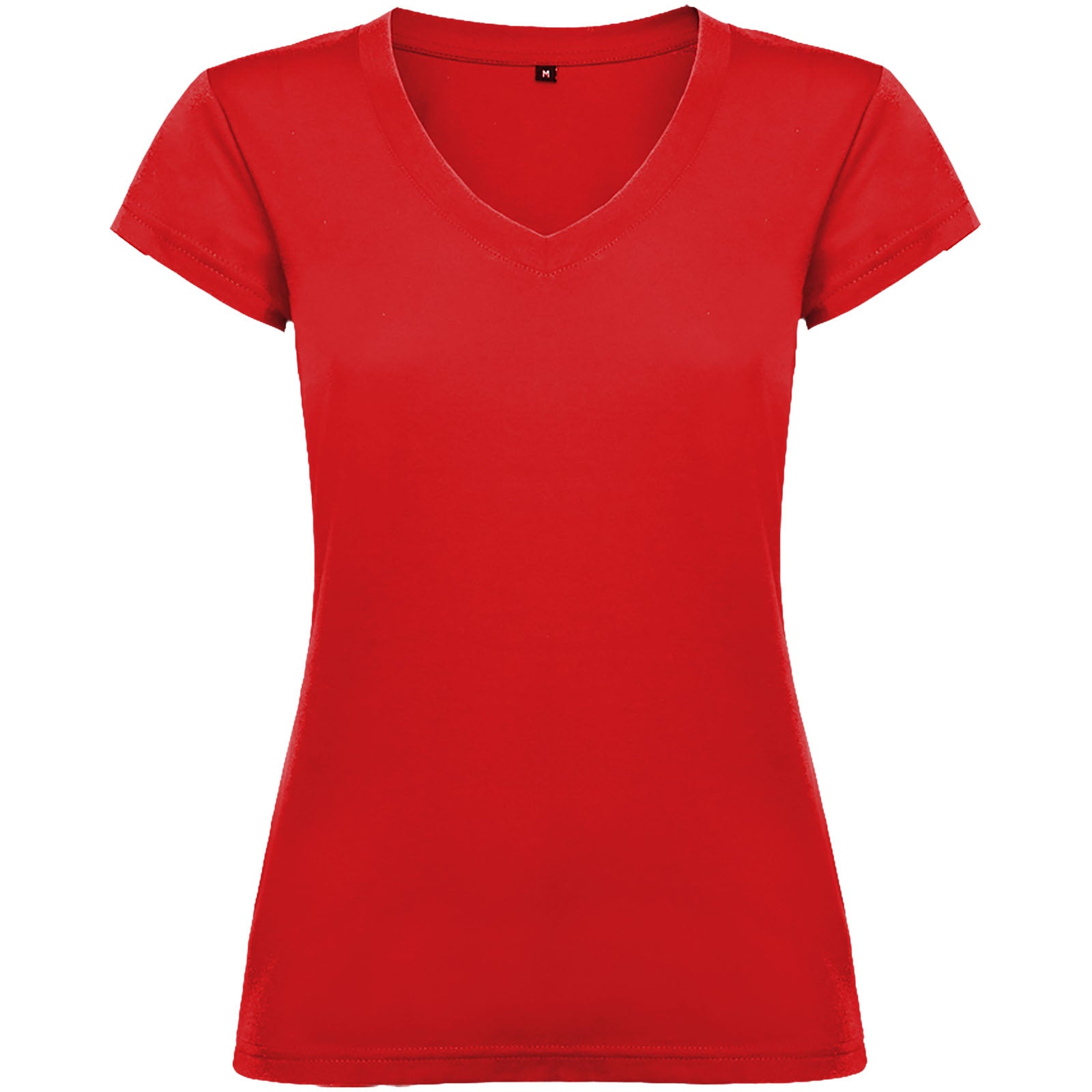Victoria 155 g/m² T-Shirt mit V-Ausschnitt für Damen – Rot – 3XL