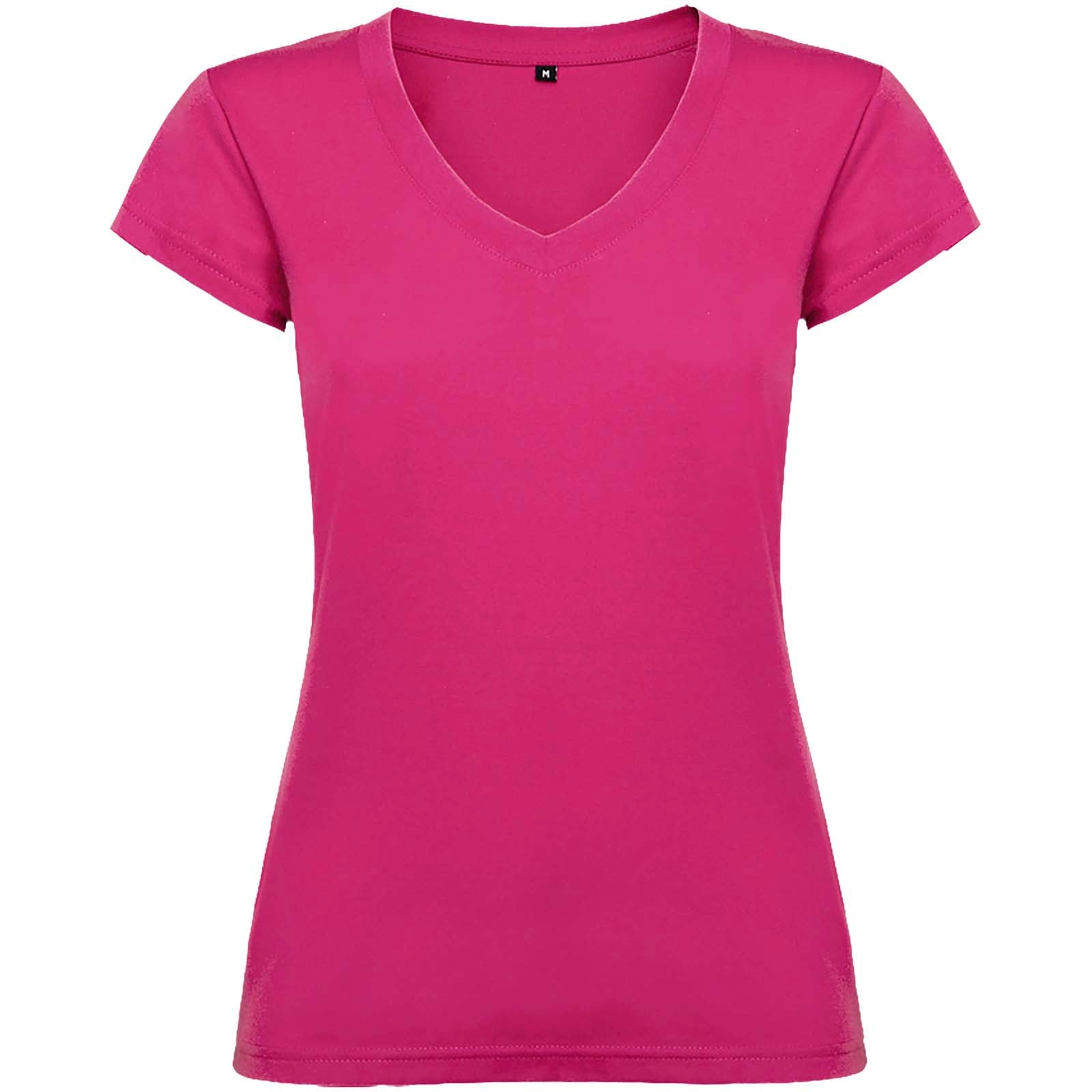 Victoria 155 g/m² T-Shirt mit V-Ausschnitt für Damen – Rosé – 3XL