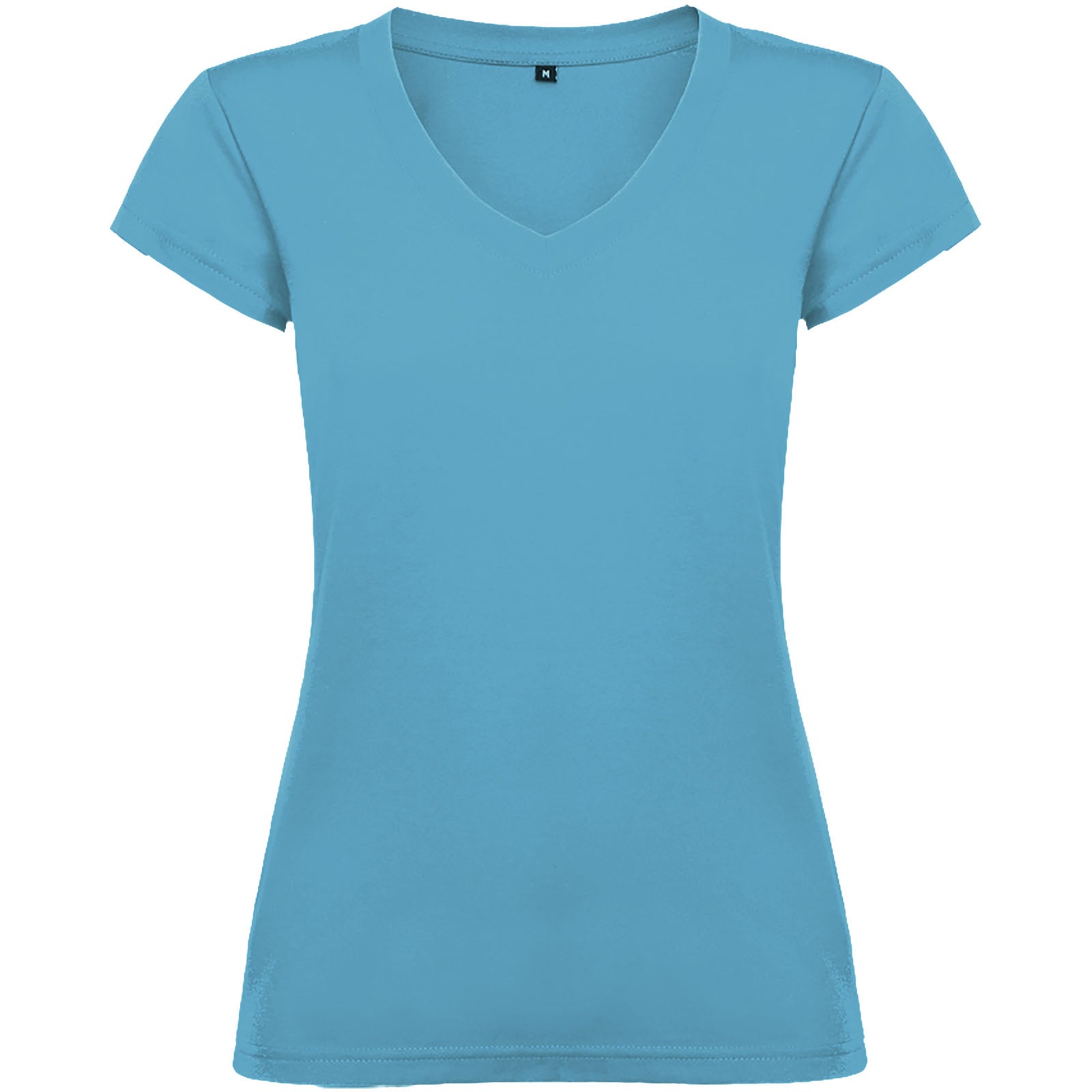 Victoria 155 g/m² T-Shirt mit V-Ausschnitt für Damen – Türkis – 3XL