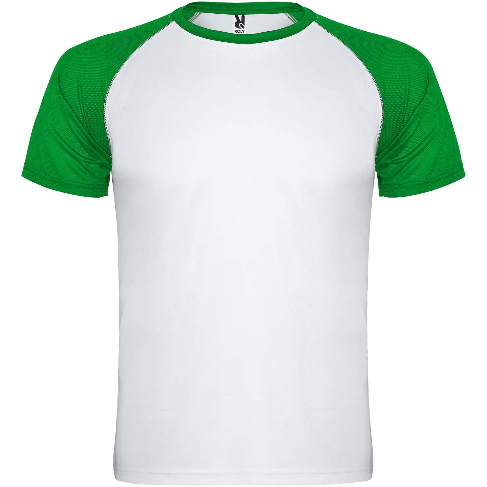 Indianapolis 140 g/m² T-Shirt Unisex aus recyceltem Material – Weiss Farngrün – 3XL