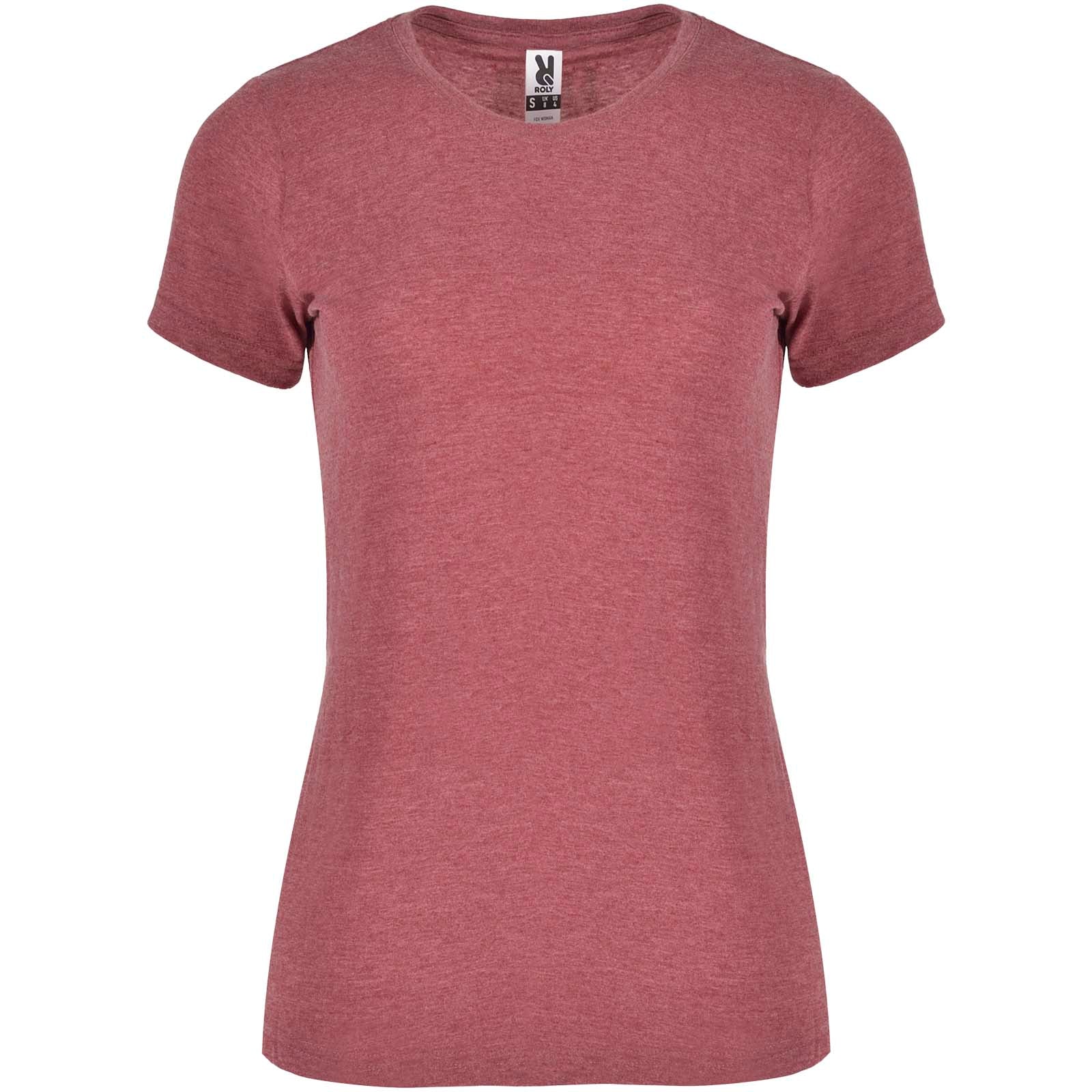 Fox 150 g/m² T-Shirt für Damen – Heather Granatrot – 2XL