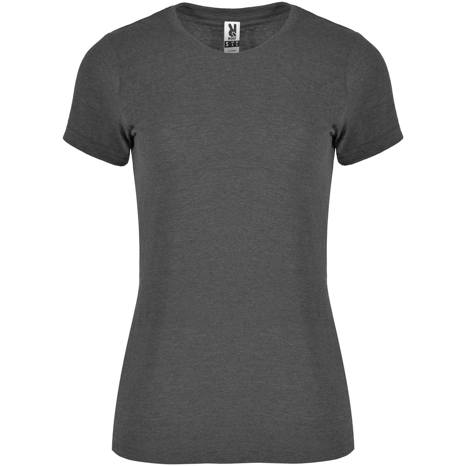 Fox 150 g/m² T-Shirt für Damen – Heather Schwarz – 2XL