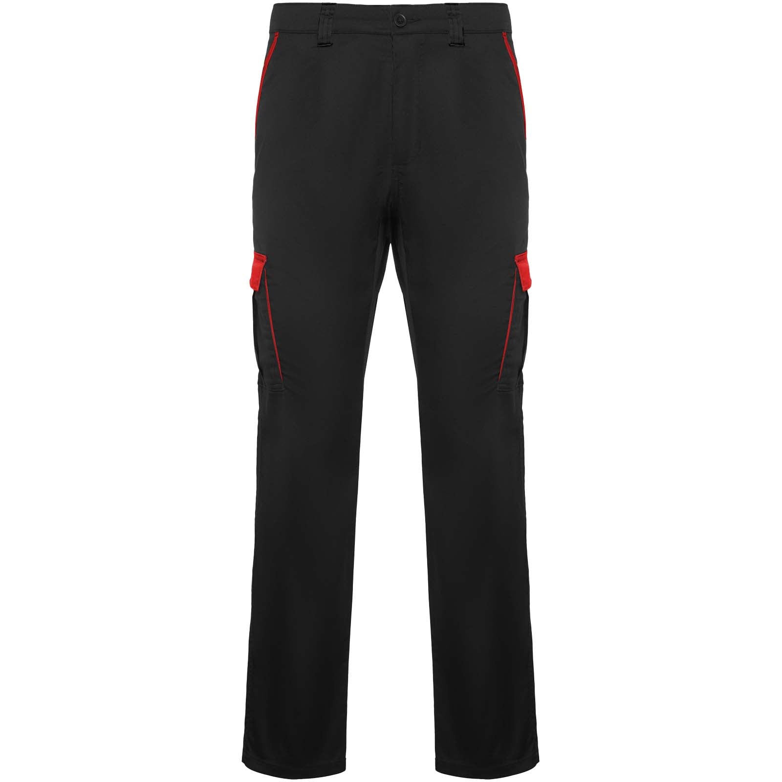 Trooper Arbeitshose, 250 g/m 2 – Schwarz Rot – 60