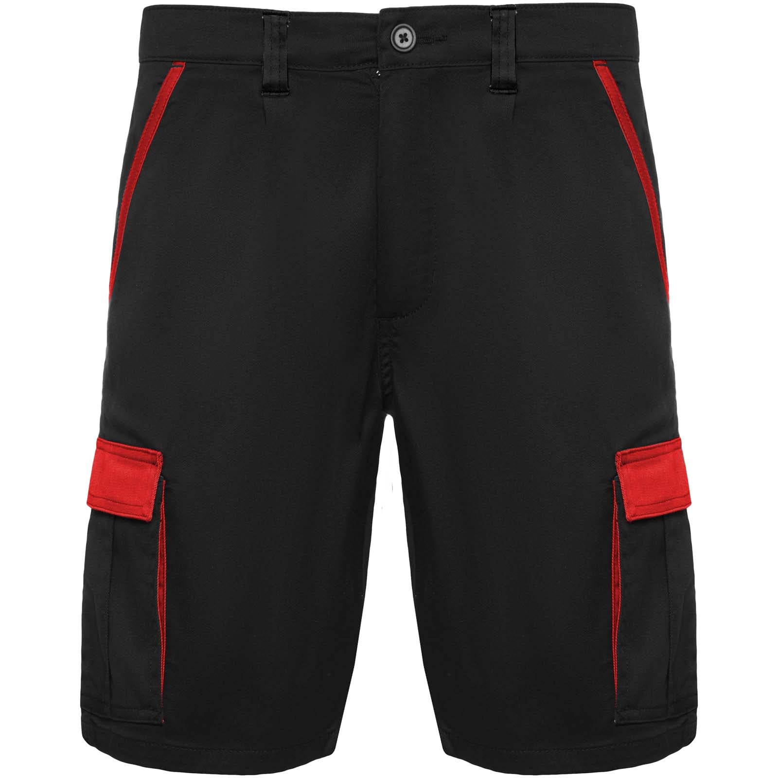 Tahoe Arbeitsshorts, 250 g/m2 – Schwarz Rot – 3XL