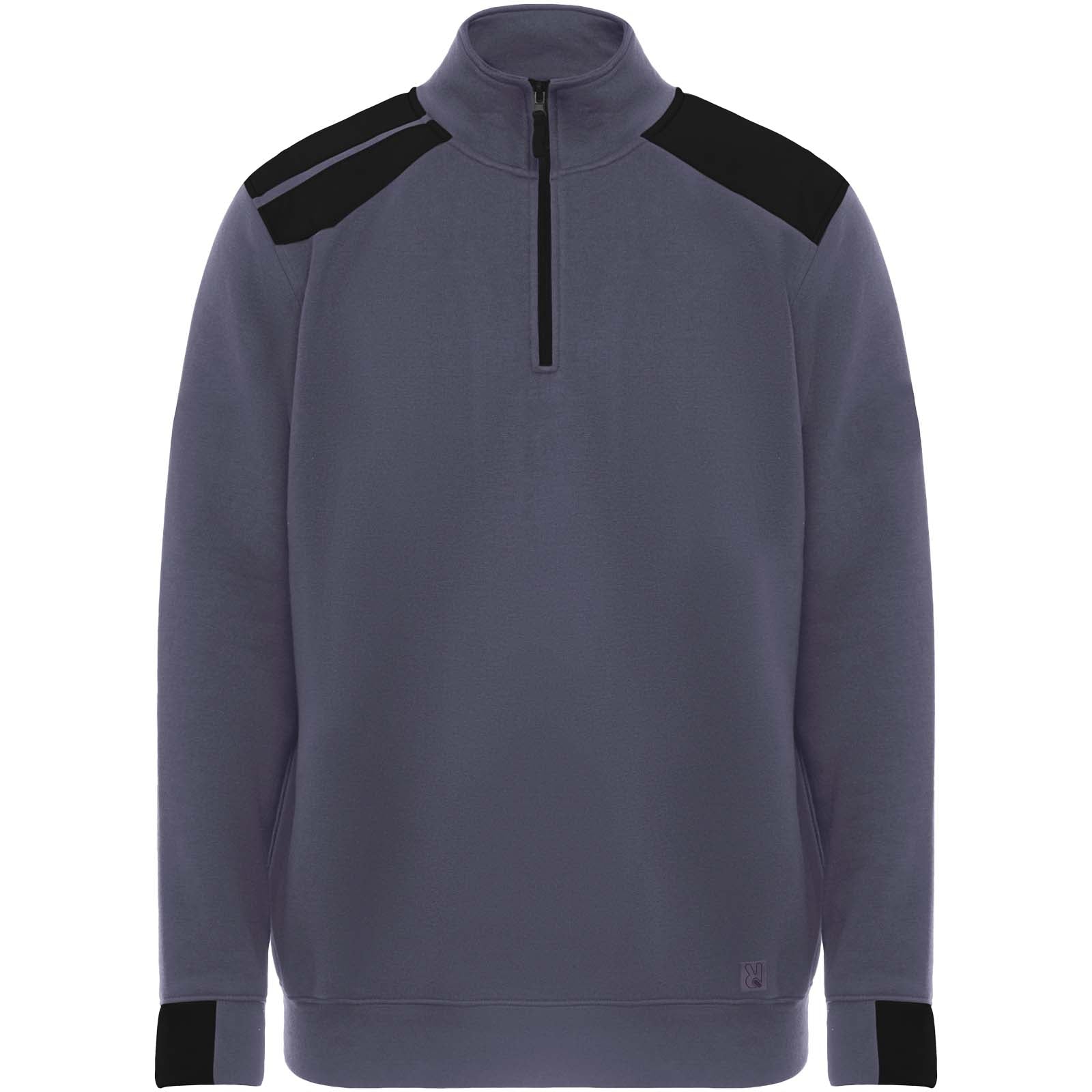 Maverick Pullover für Herren mit halbem Reißverschluss, 280 g/m2 – Blei Schwarz – 3XL