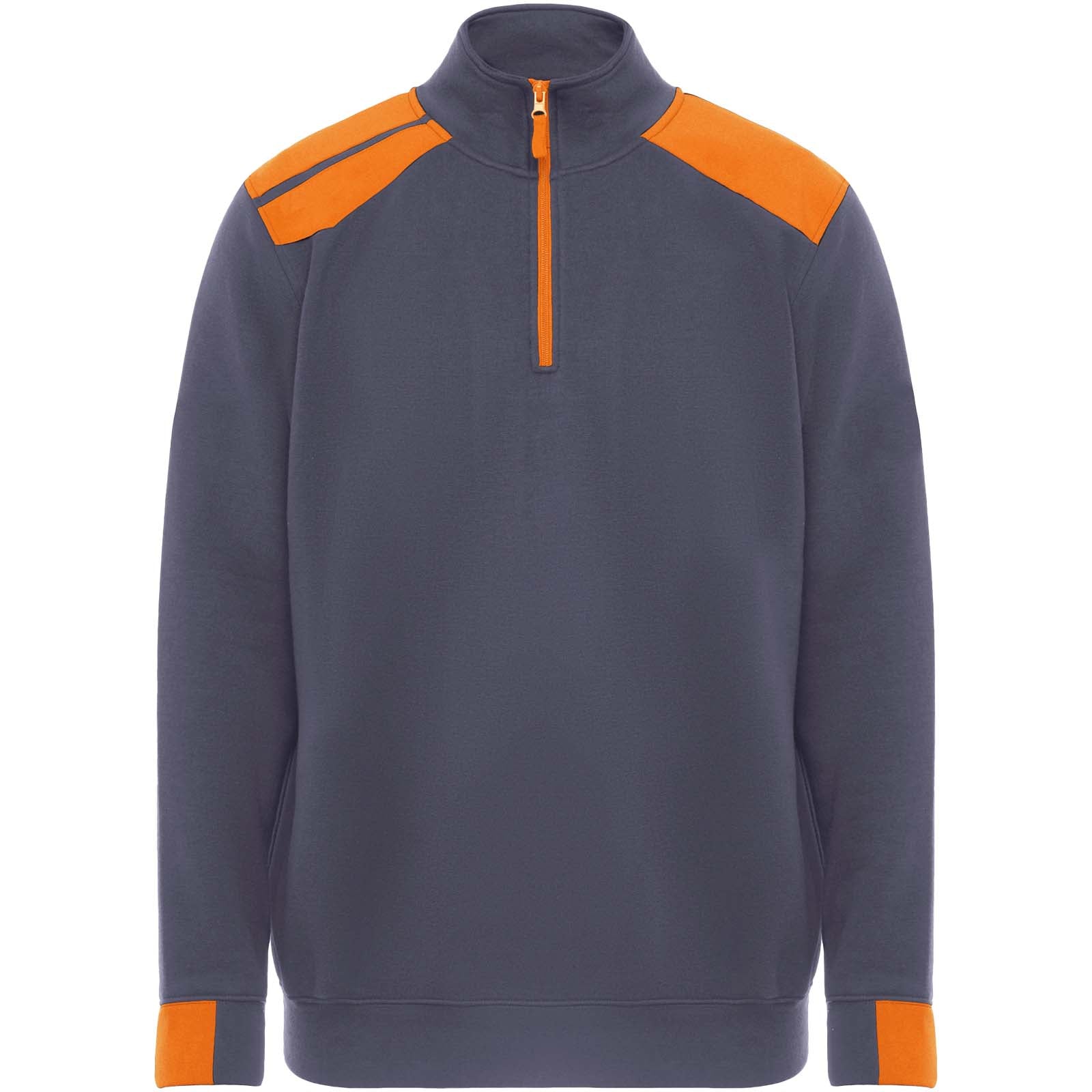 Maverick Pullover für Herren mit halbem Reißverschluss, 280 g/m2 – Blei Orange – 3XL