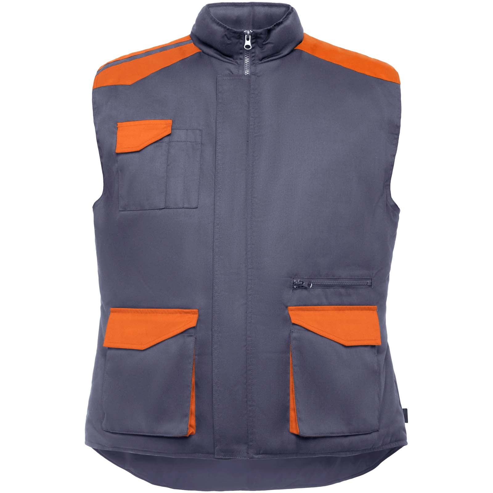Armada Arbeitsweste mit mehreren Taschen – Blei Orange – 3XL