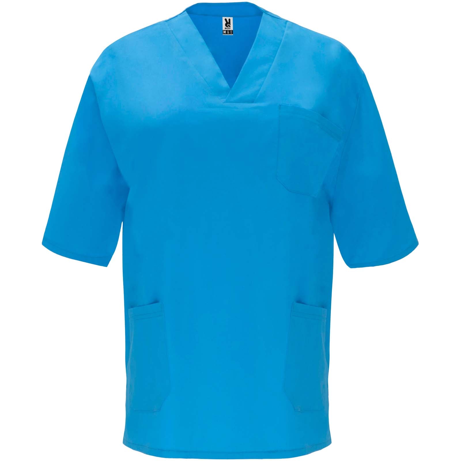 Panacea Kurzärmeliges Arbeitshemd, 160 g/m2, unisex – Donau-blau – 3XL
