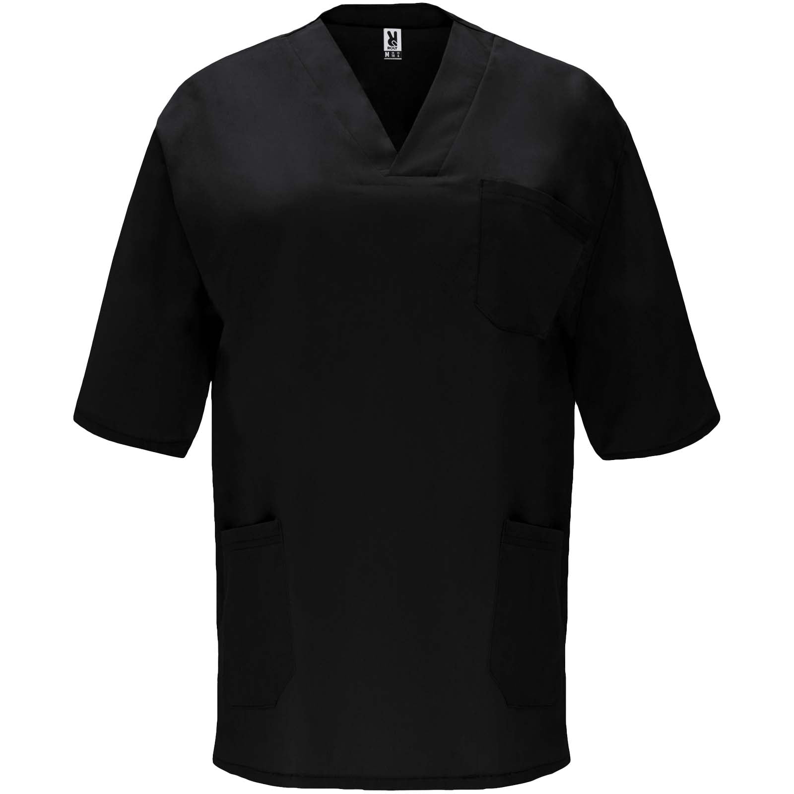 Panacea Kurzärmeliges Arbeitshemd, 160 g/m2, unisex – Schwarz – 3XL